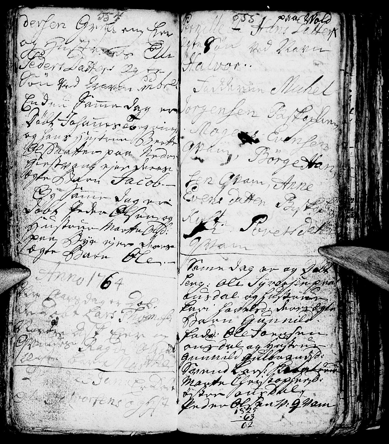 Nes prestekontor, Hedmark, AV/SAH-PREST-020/L/La/L0001: Parish register (copy) no. 1, 1663-1784, p. 554-555