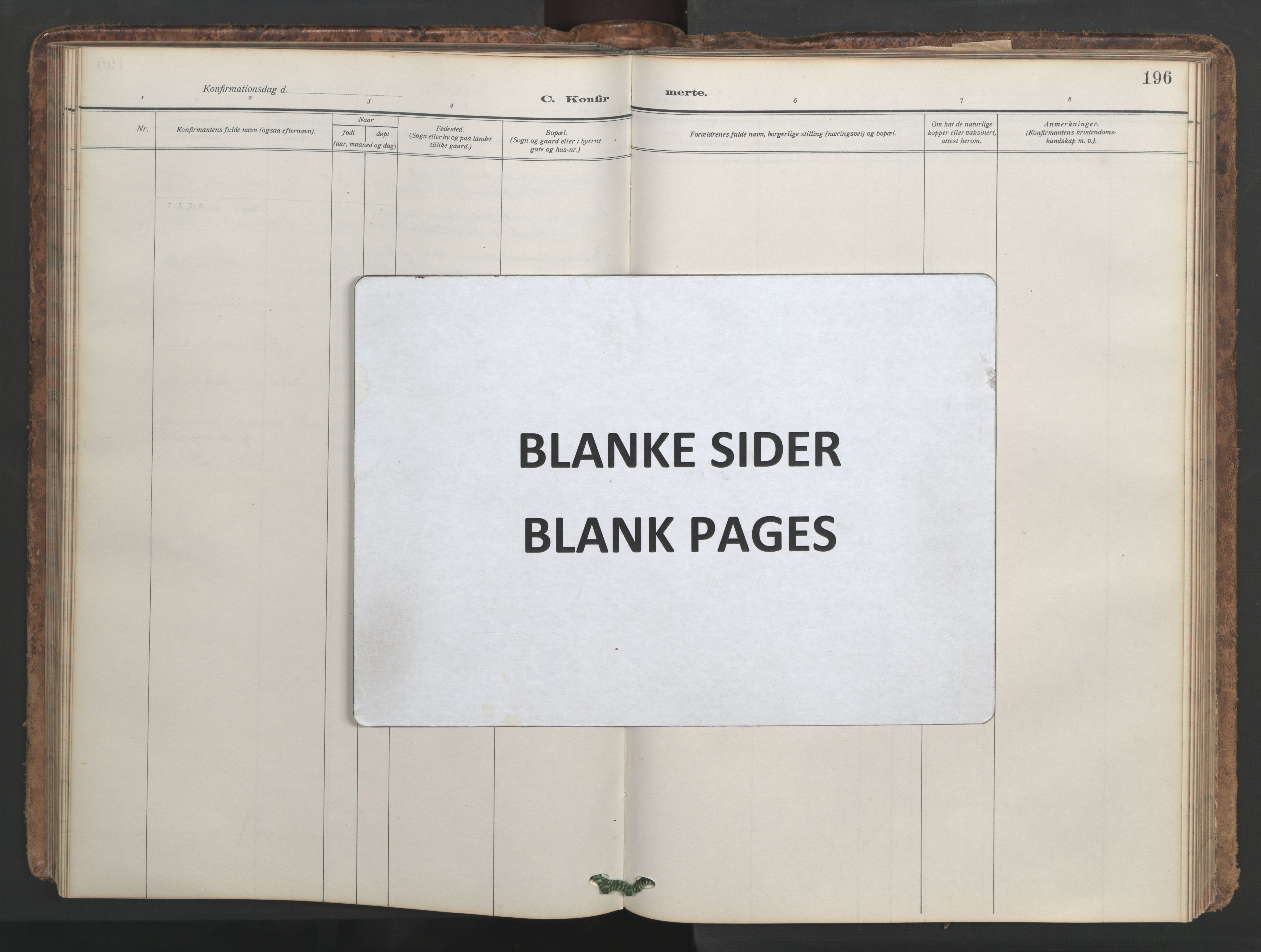 Ministerialprotokoller, klokkerbøker og fødselsregistre - Møre og Romsdal, AV/SAT-A-1454/546/L0597: Parish register (copy) no. 546C03, 1921-1959, p. 196