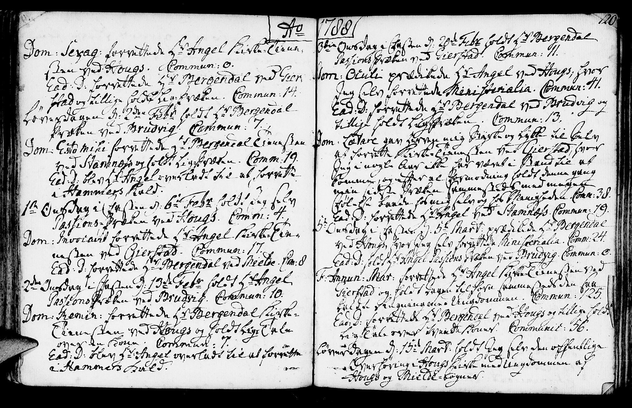 Haus sokneprestembete, AV/SAB-A-75601/H/Haa: Parish register (official) no. A 10, 1782-1796, p. 120