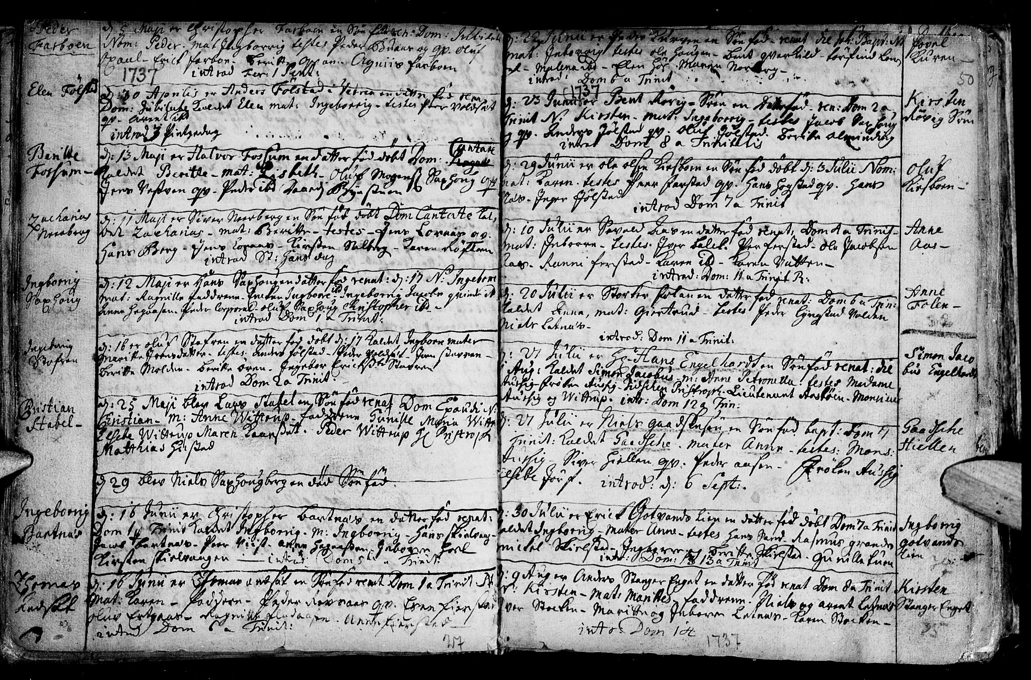 Ministerialprotokoller, klokkerbøker og fødselsregistre - Nord-Trøndelag, SAT/A-1458/730/L0272: Parish register (official) no. 730A01, 1733-1764, p. 50