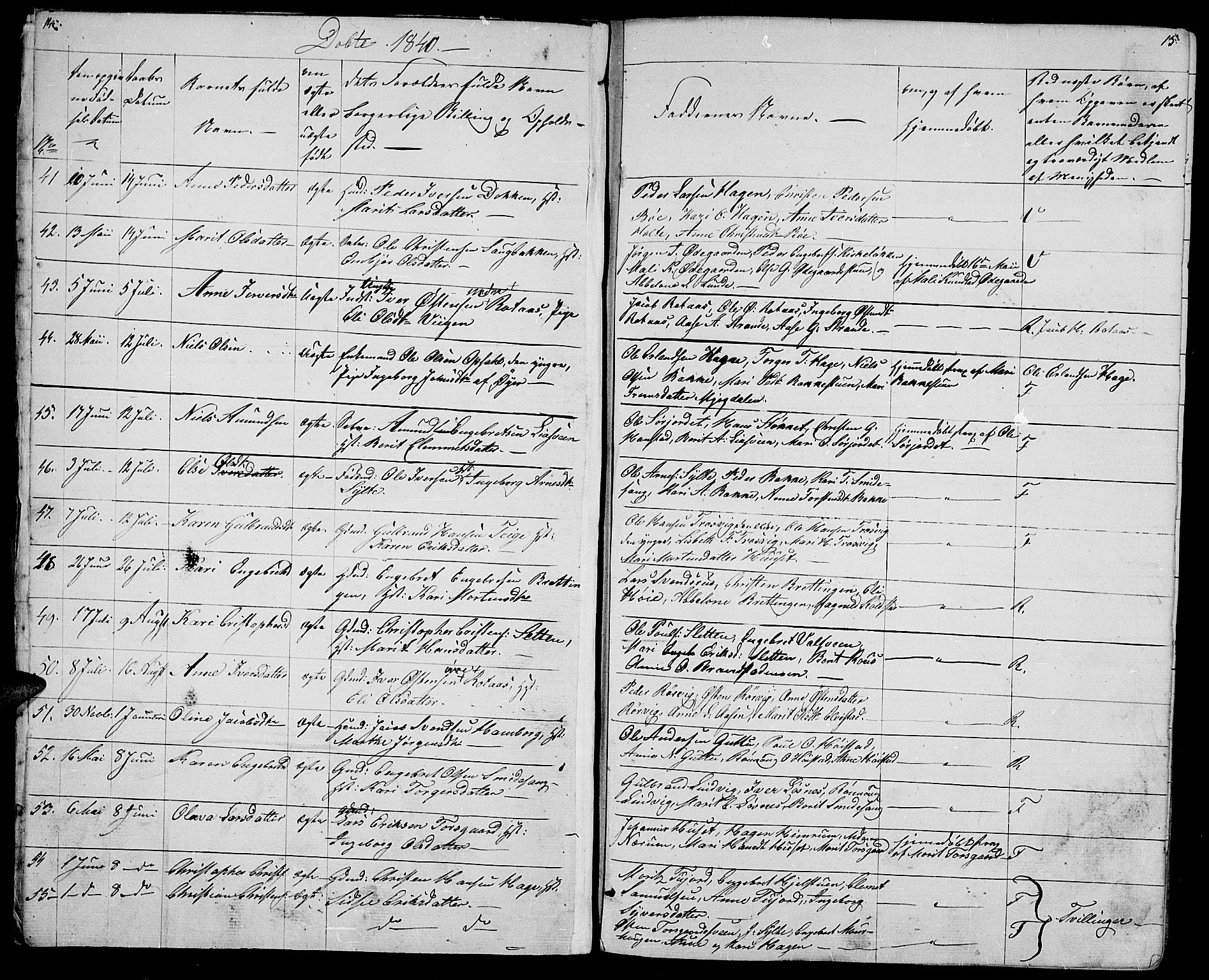 Ringebu prestekontor, AV/SAH-PREST-082/H/Ha/Hab/L0002: Parish register (copy) no. 2, 1839-1853, p. 14-15