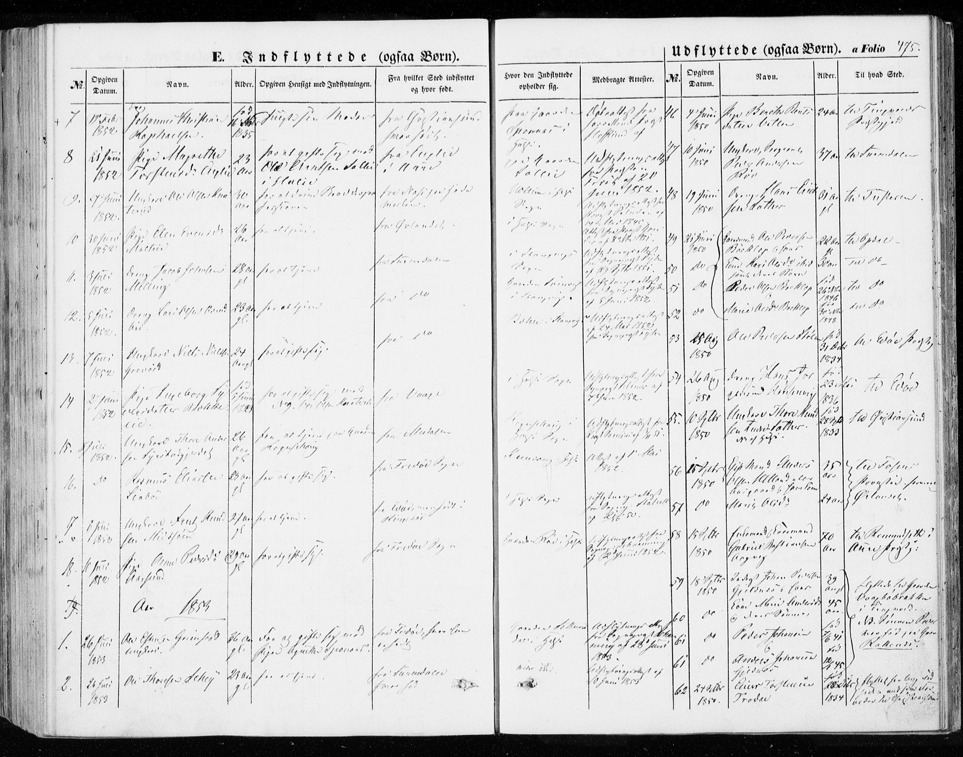 Ministerialprotokoller, klokkerbøker og fødselsregistre - Møre og Romsdal, SAT/A-1454/592/L1026: Parish register (official) no. 592A04, 1849-1867, p. 475