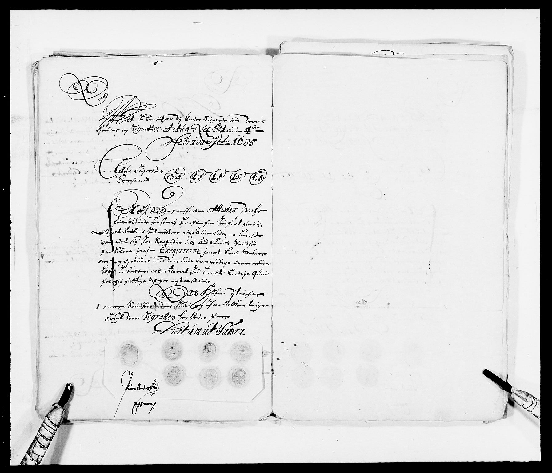 Rentekammeret inntil 1814, Reviderte regnskaper, Fogderegnskap, RA/EA-4092/R39/L2308: Fogderegnskap Nedenes, 1684-1689, p. 132