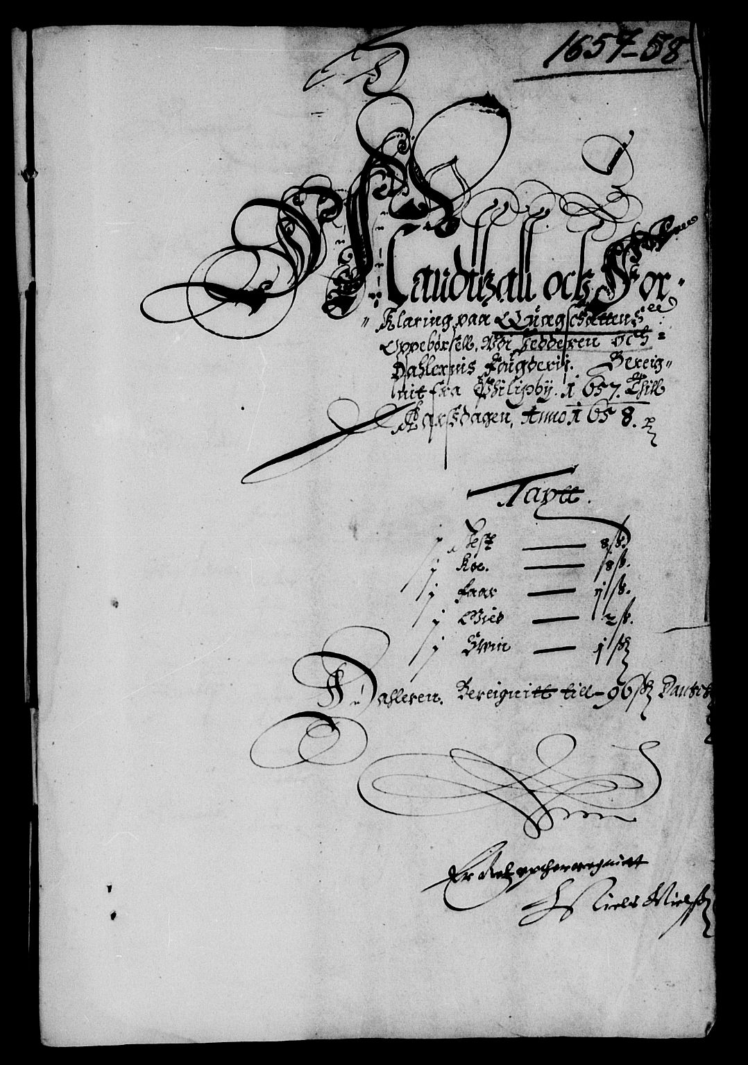 Rentekammeret inntil 1814, Reviderte regnskaper, Lensregnskaper, AV/RA-EA-5023/R/Rb/Rbs/L0037: Stavanger len, 1657-1658