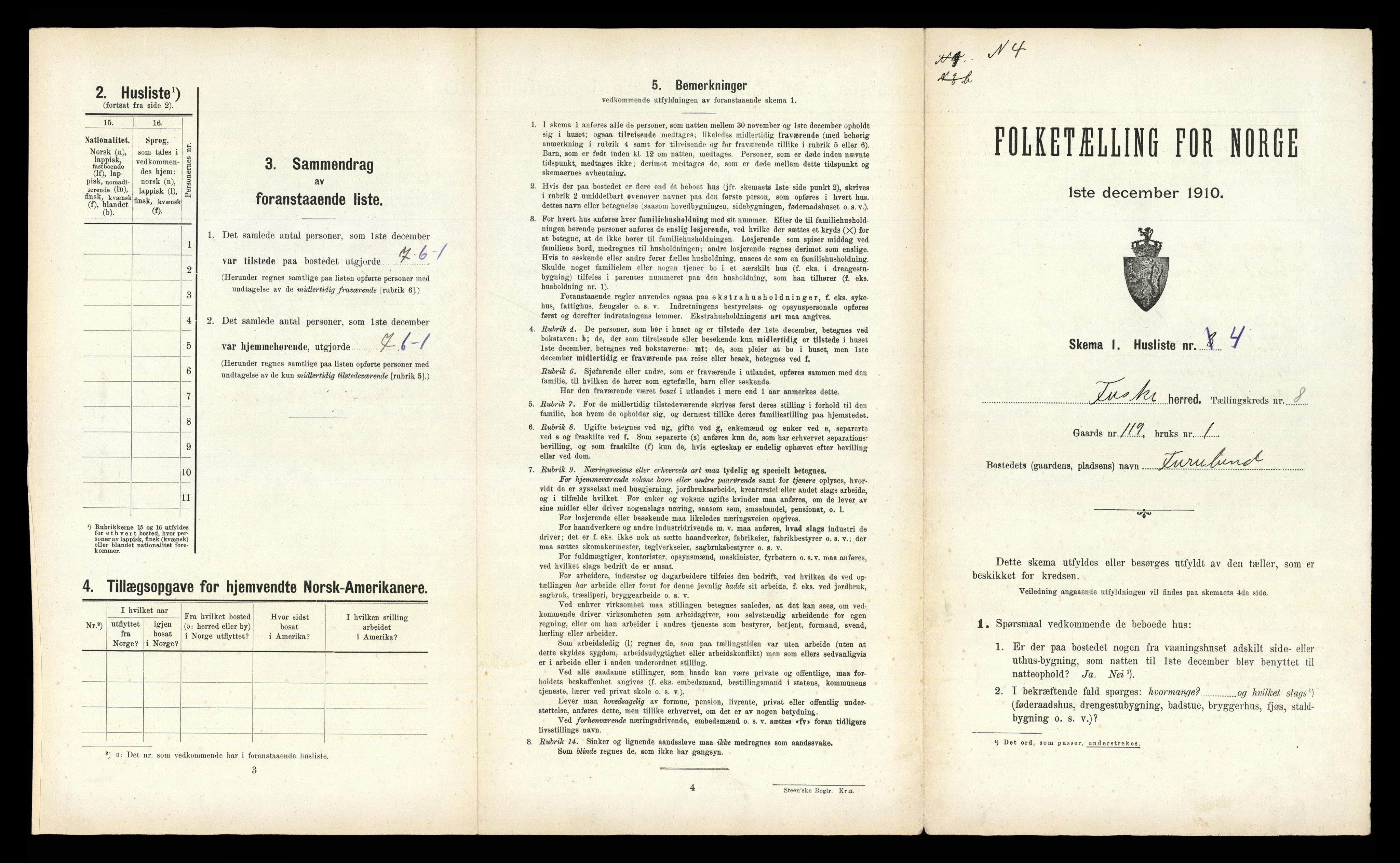 RA, 1910 census for Fauske, 1910, p. 400