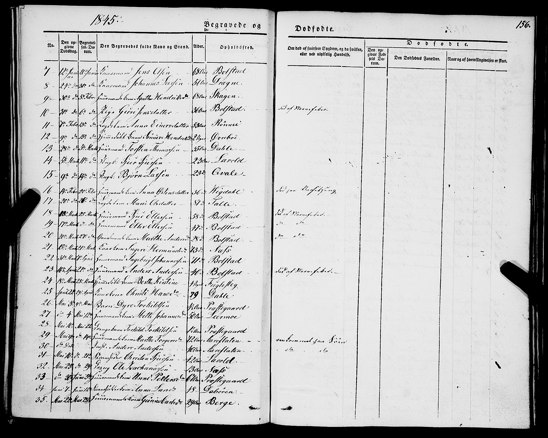 Luster sokneprestembete, SAB/A-81101/H/Haa/Haaa/L0006: Parish register (official) no. A 6, 1840-1848, p. 156