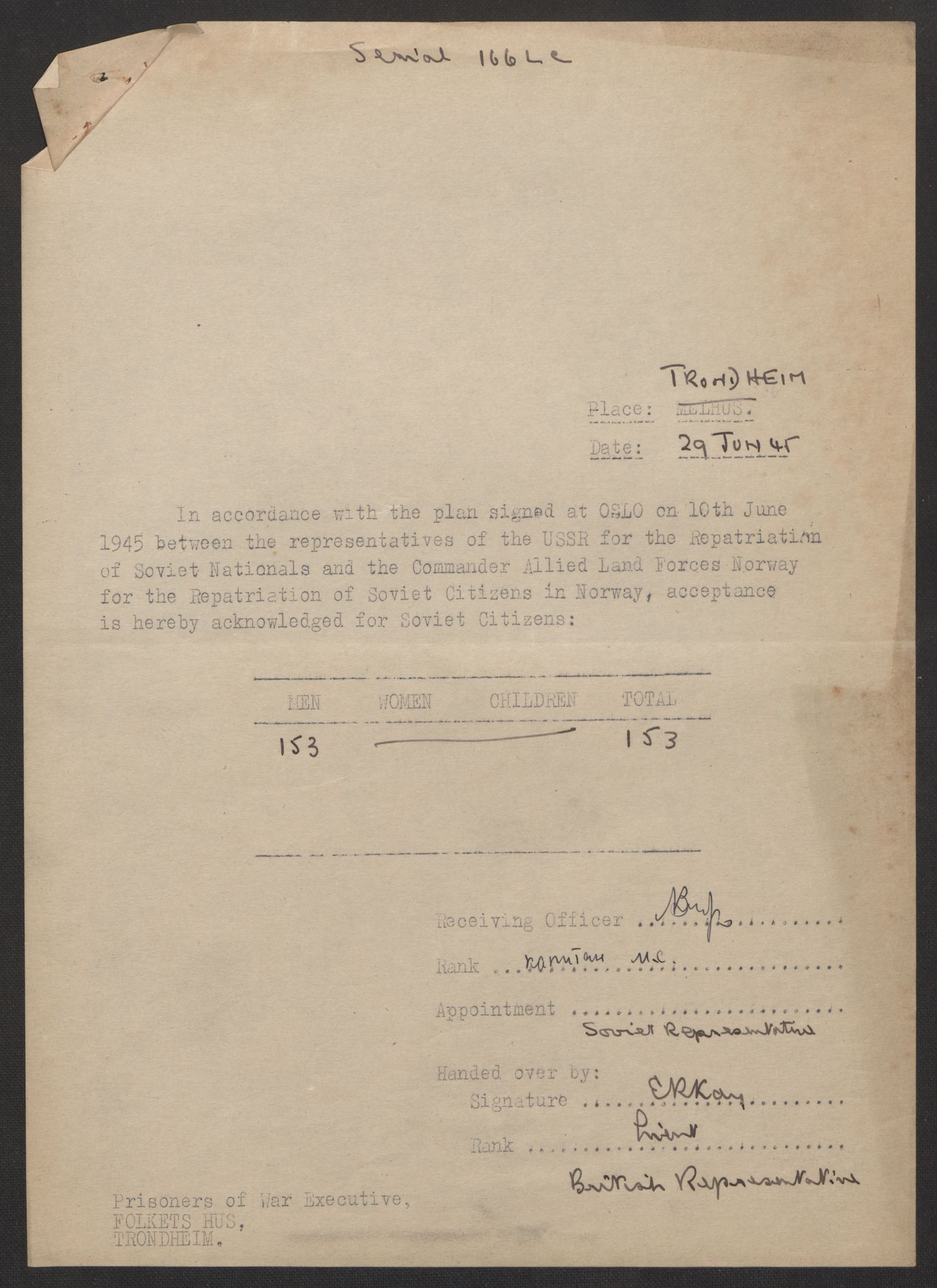 Flyktnings- og fangedirektoratet, Repatrieringskontoret, AV/RA-S-1681/D/Db/L0017: Displaced Persons (DPs) og sivile tyskere, 1945-1948, p. 61