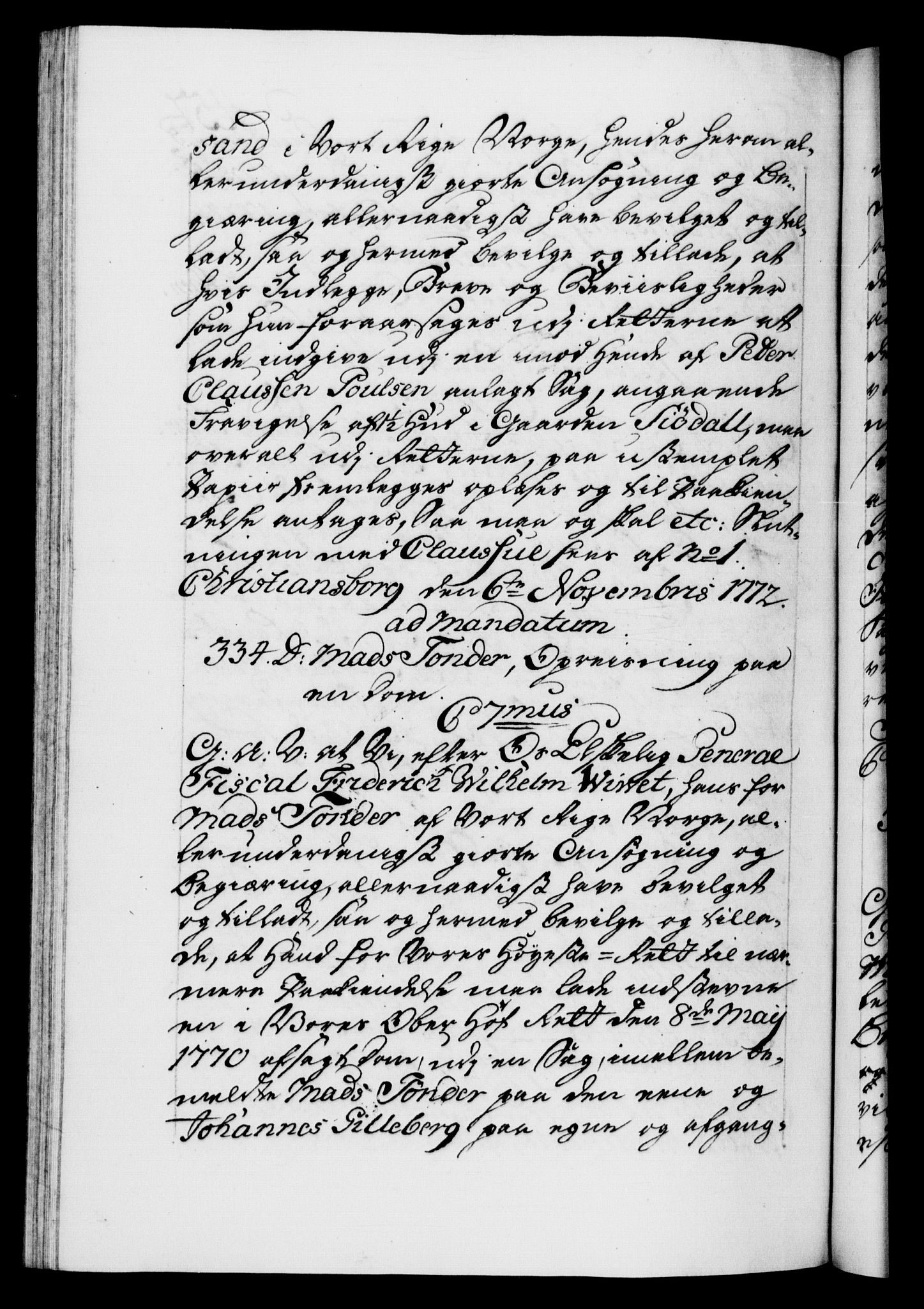 Danske Kanselli 1572-1799, RA/EA-3023/F/Fc/Fca/Fcaa/L0045: Norske registre "Norske eller 3. dept.s åpne brev, 1771-1773, p. 452b