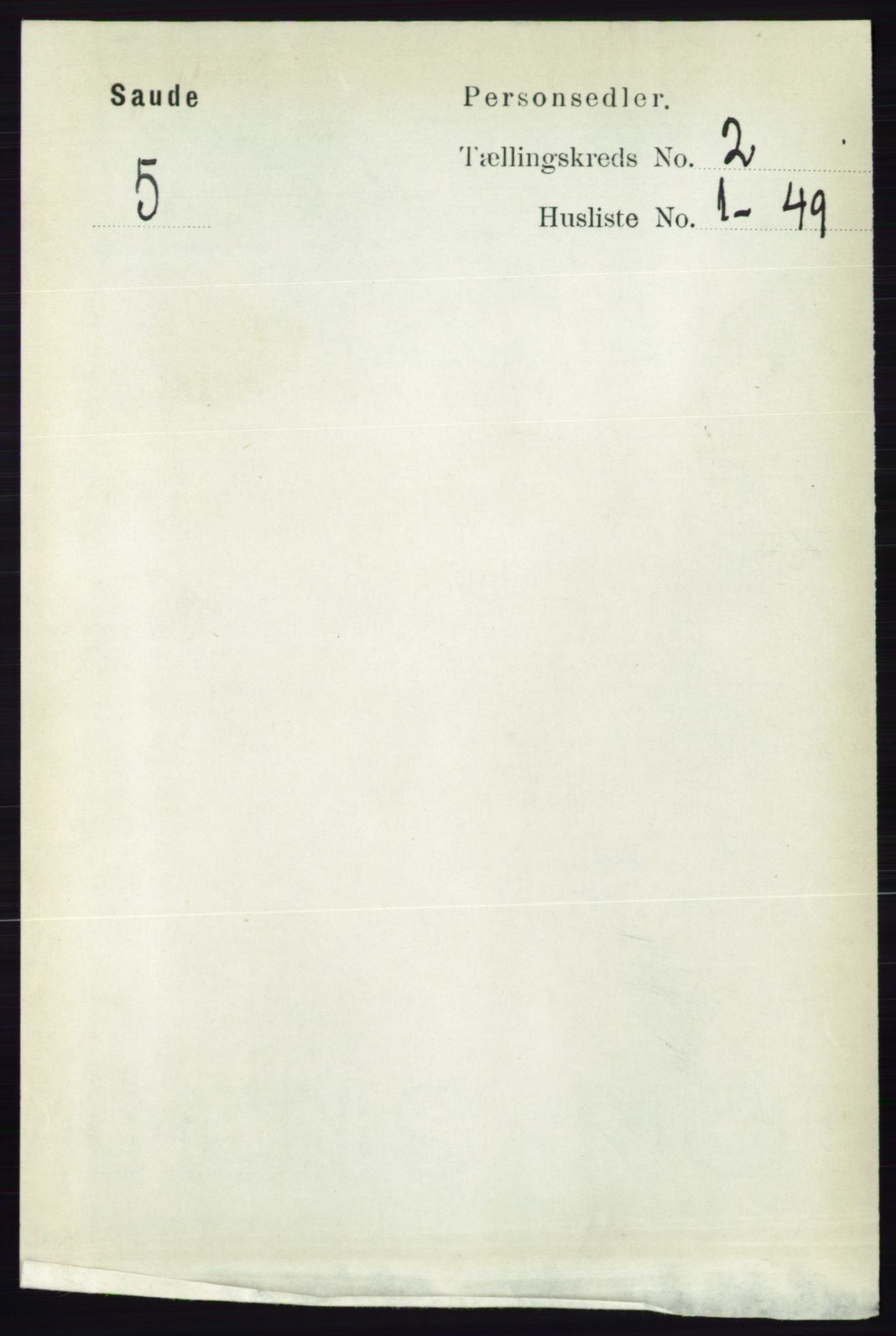 RA, 1891 census for 0822 Sauherad, 1891, p. 453