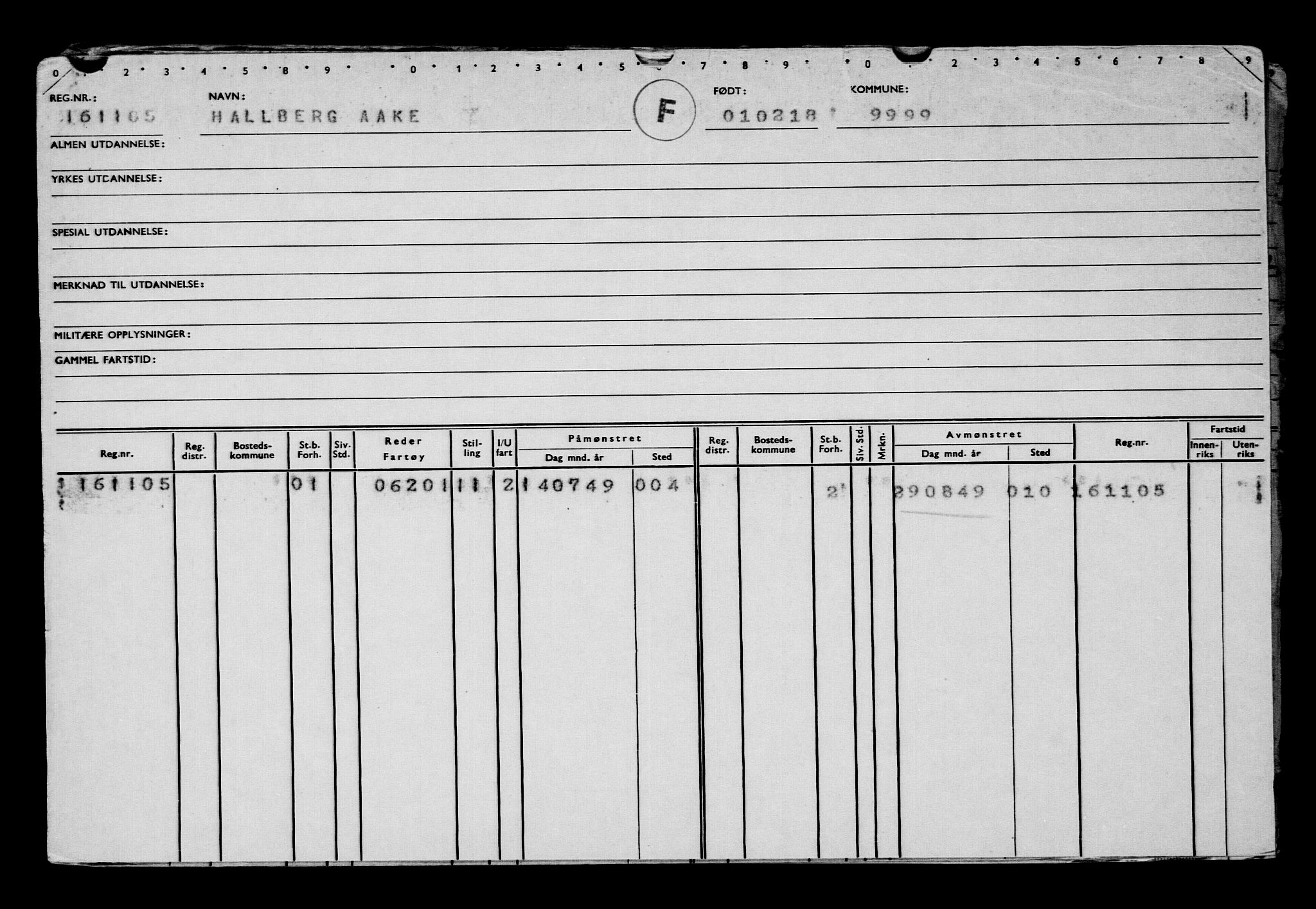 Direktoratet for sjømenn, AV/RA-S-3545/G/Gb/L0155: Hovedkort, 1918, p. 255