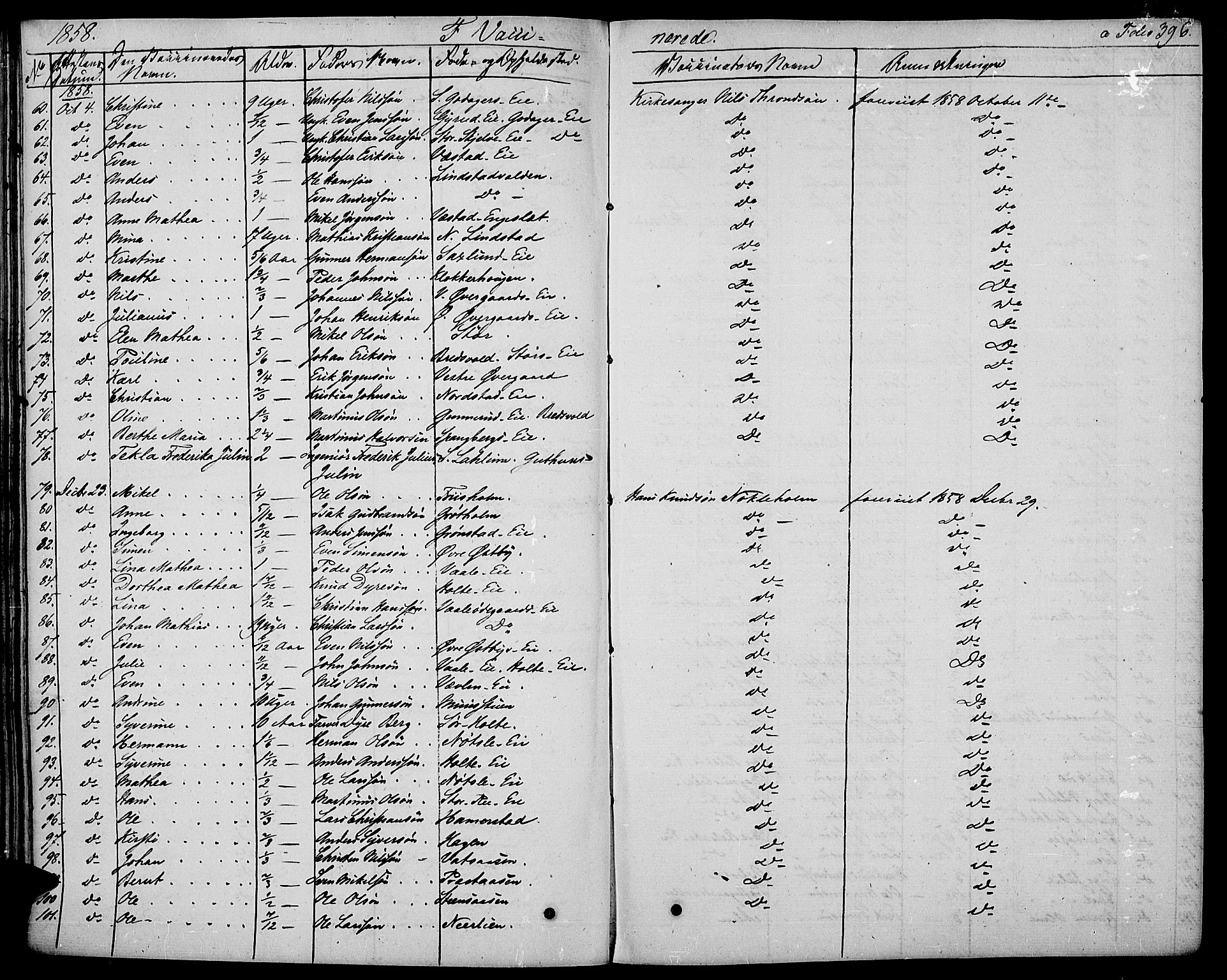 Stange prestekontor, AV/SAH-PREST-002/K/L0009: Parish register (official) no. 9, 1826-1835, p. 396