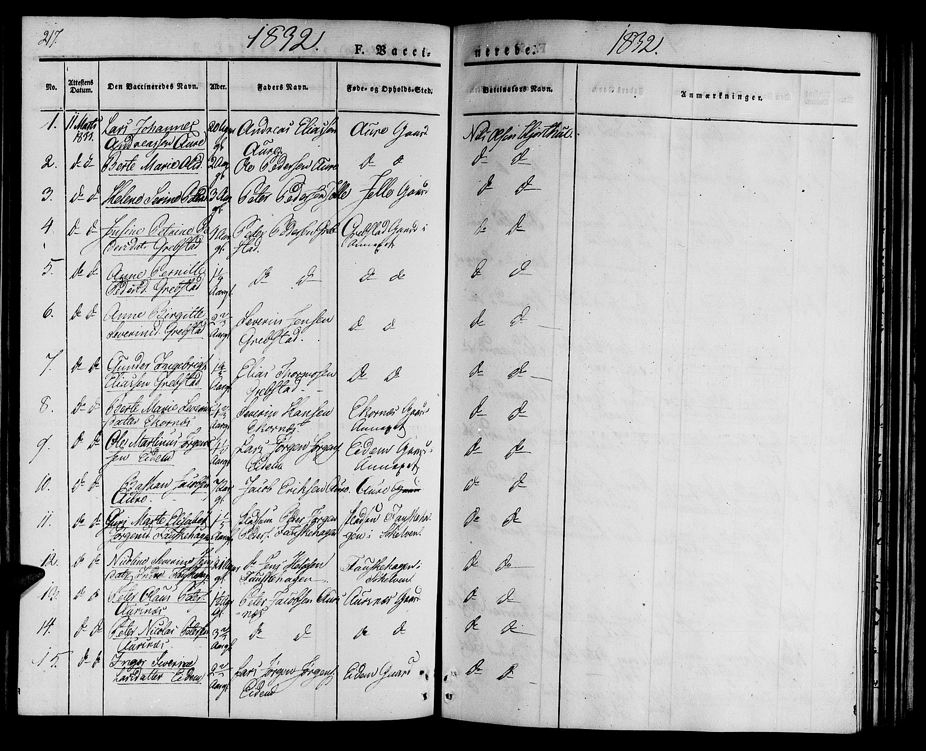 Ministerialprotokoller, klokkerbøker og fødselsregistre - Møre og Romsdal, AV/SAT-A-1454/522/L0311: Parish register (official) no. 522A06, 1832-1842, p. 217