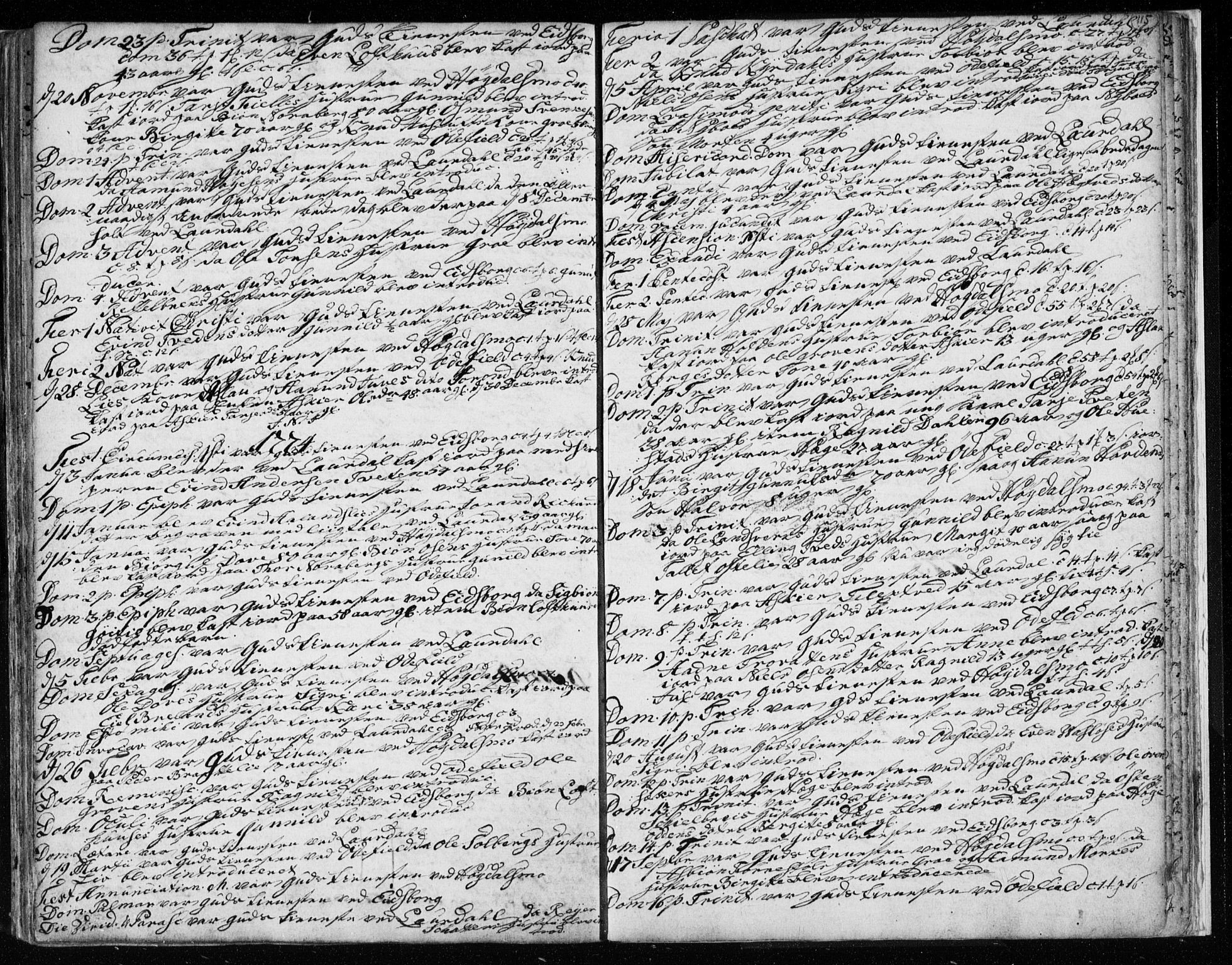 Lårdal kirkebøker, SAKO/A-284/F/Fa/L0003: Parish register (official) no. I 3, 1754-1790, p. 115