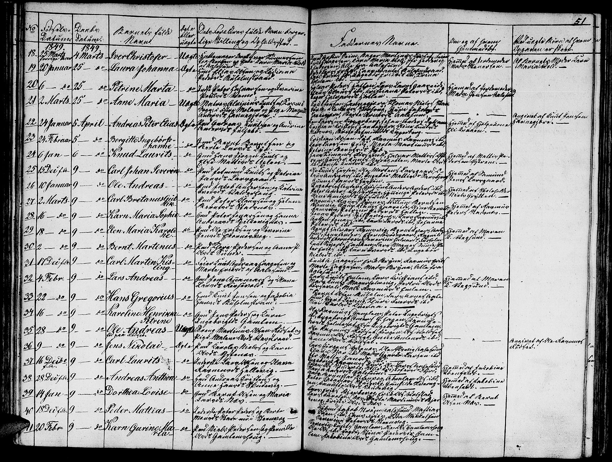 Ministerialprotokoller, klokkerbøker og fødselsregistre - Møre og Romsdal, AV/SAT-A-1454/528/L0426: Parish register (copy) no. 528C07, 1844-1854, p. 51