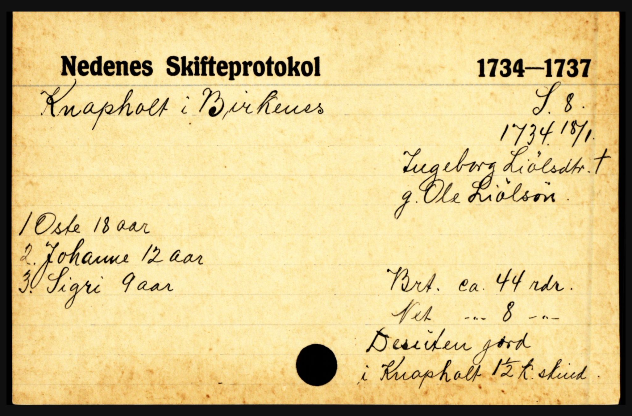 Nedenes sorenskriveri før 1824, AV/SAK-1221-0007/H, p. 15133