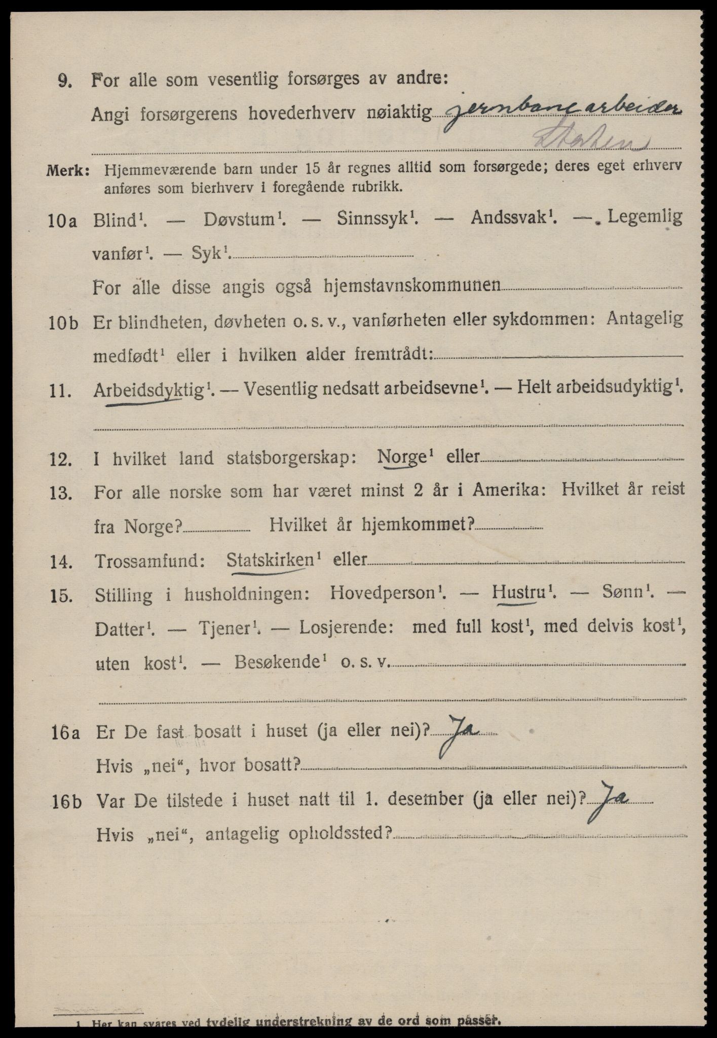 SAT, 1920 census for Grytten, 1920, p. 2615