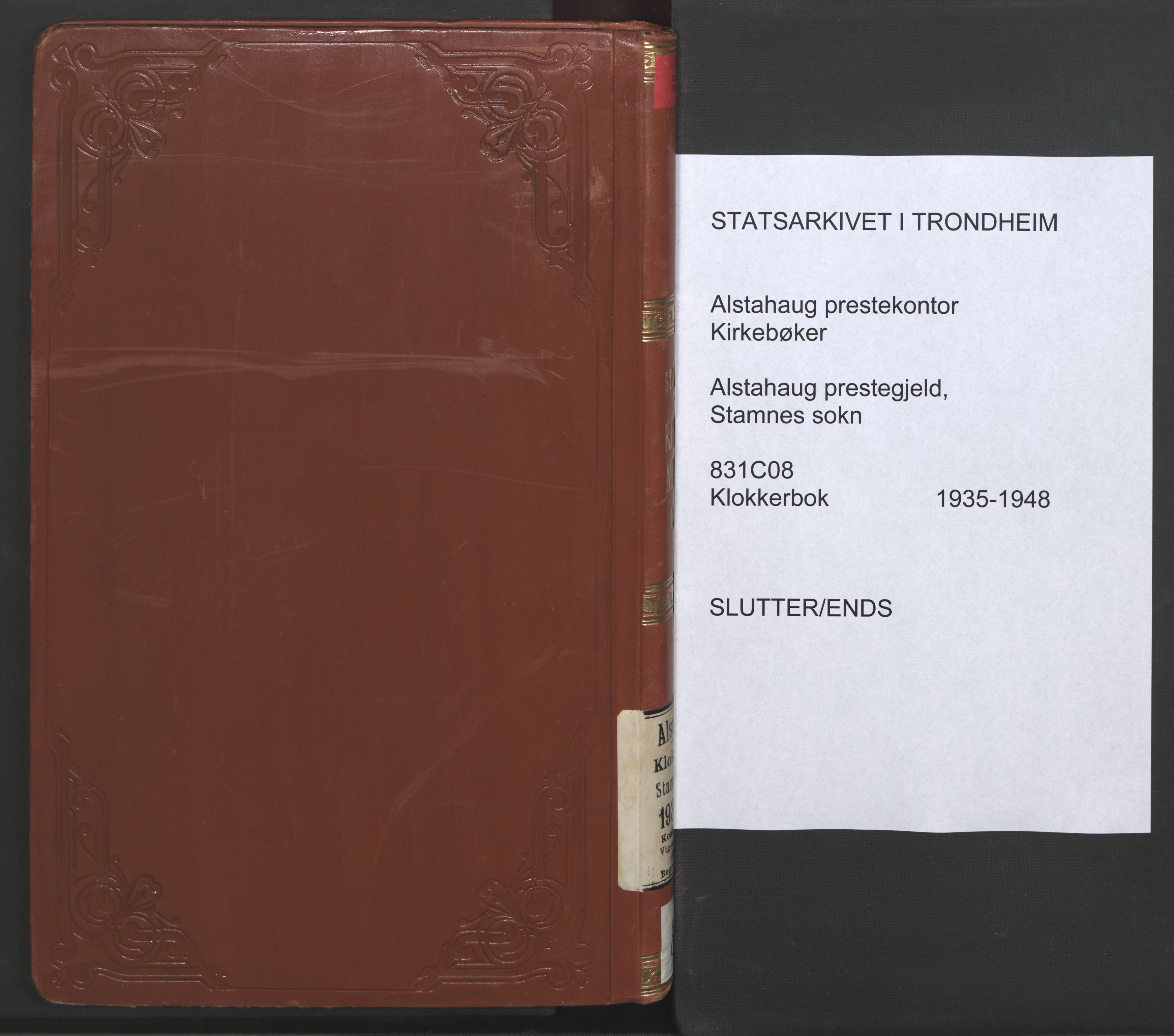 Ministerialprotokoller, klokkerbøker og fødselsregistre - Nordland, AV/SAT-A-1459/831/L0481: Parish register (copy) no. 831C08, 1935-1948