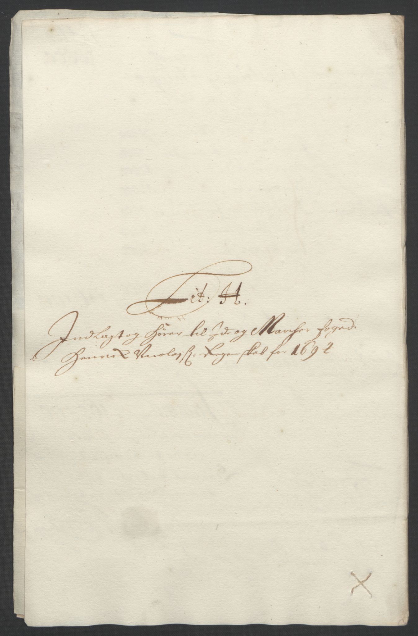 Rentekammeret inntil 1814, Reviderte regnskaper, Fogderegnskap, RA/EA-4092/R01/L0012: Fogderegnskap Idd og Marker, 1694-1695, p. 112