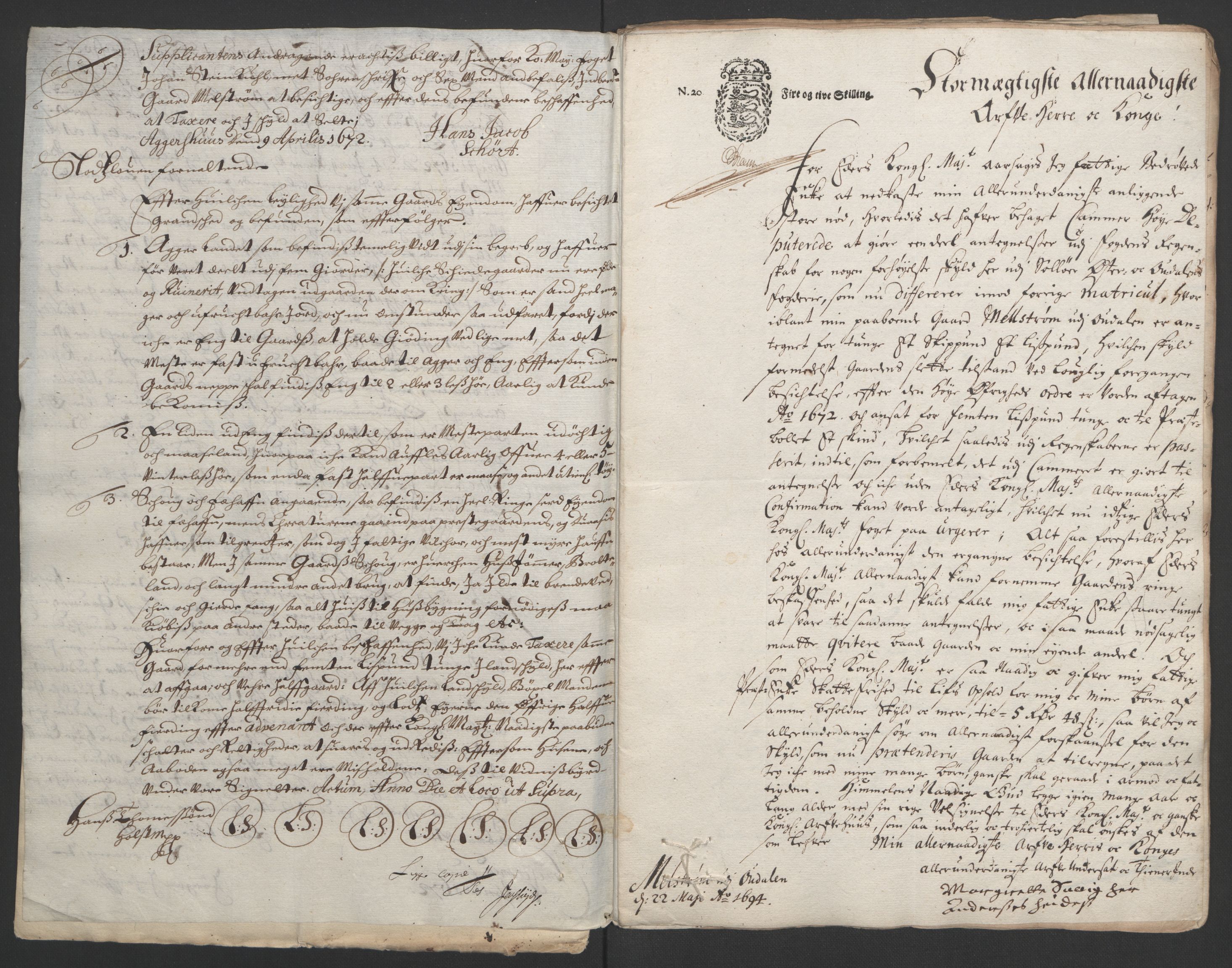 Rentekammeret inntil 1814, Reviderte regnskaper, Fogderegnskap, AV/RA-EA-4092/R13/L0832: Fogderegnskap Solør, Odal og Østerdal, 1694, p. 187