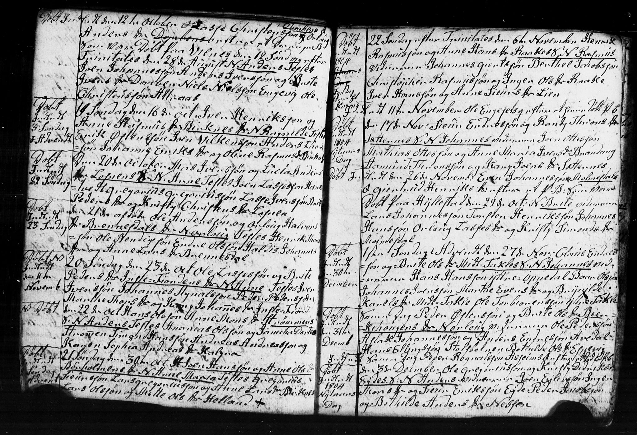 Gulen sokneprestembete, AV/SAB-A-80201/H/Hab: Parish register (copy) no. A 2, 1791-1814