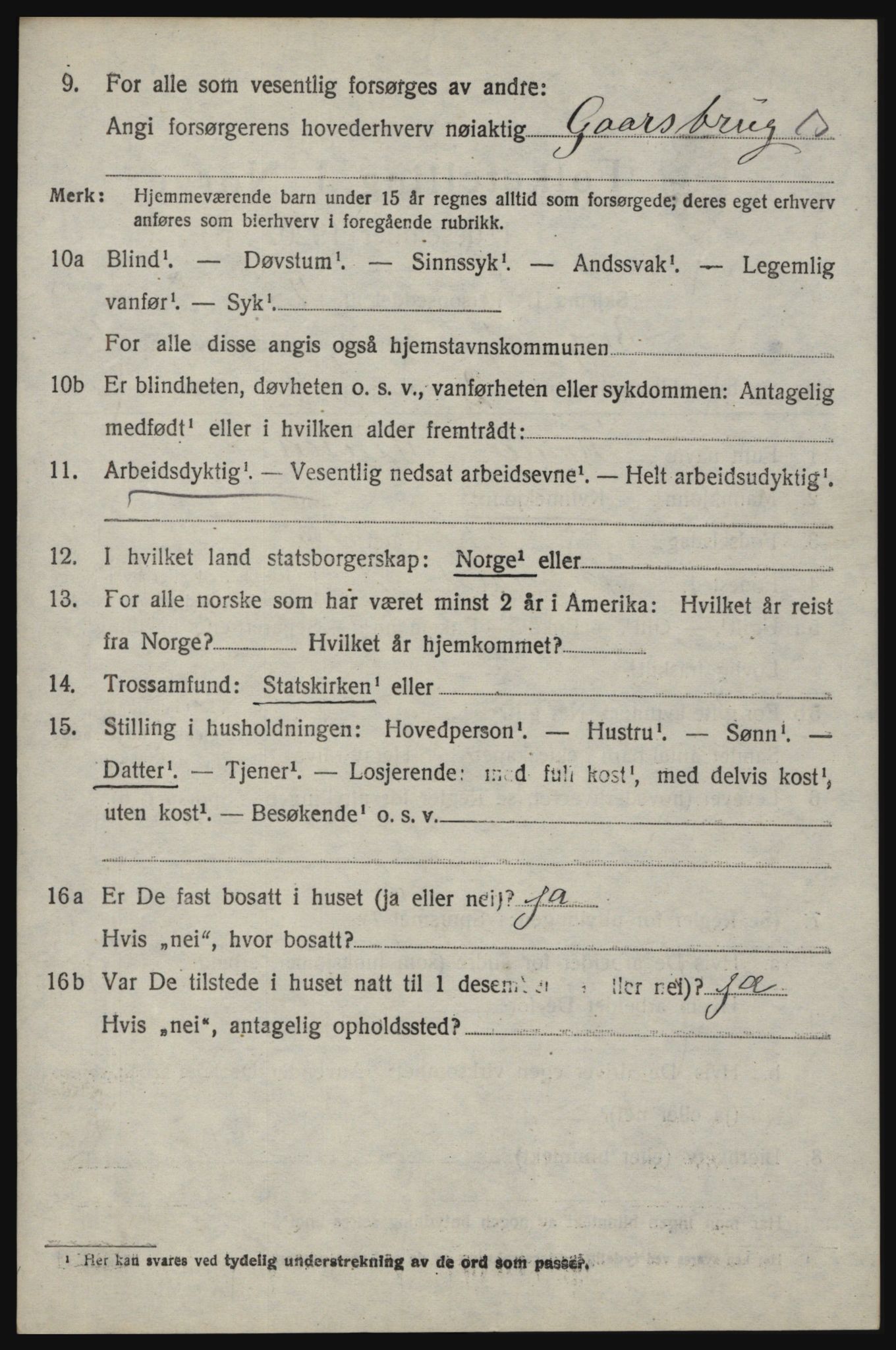 SAO, 1920 census for Berg, 1920, p. 9248