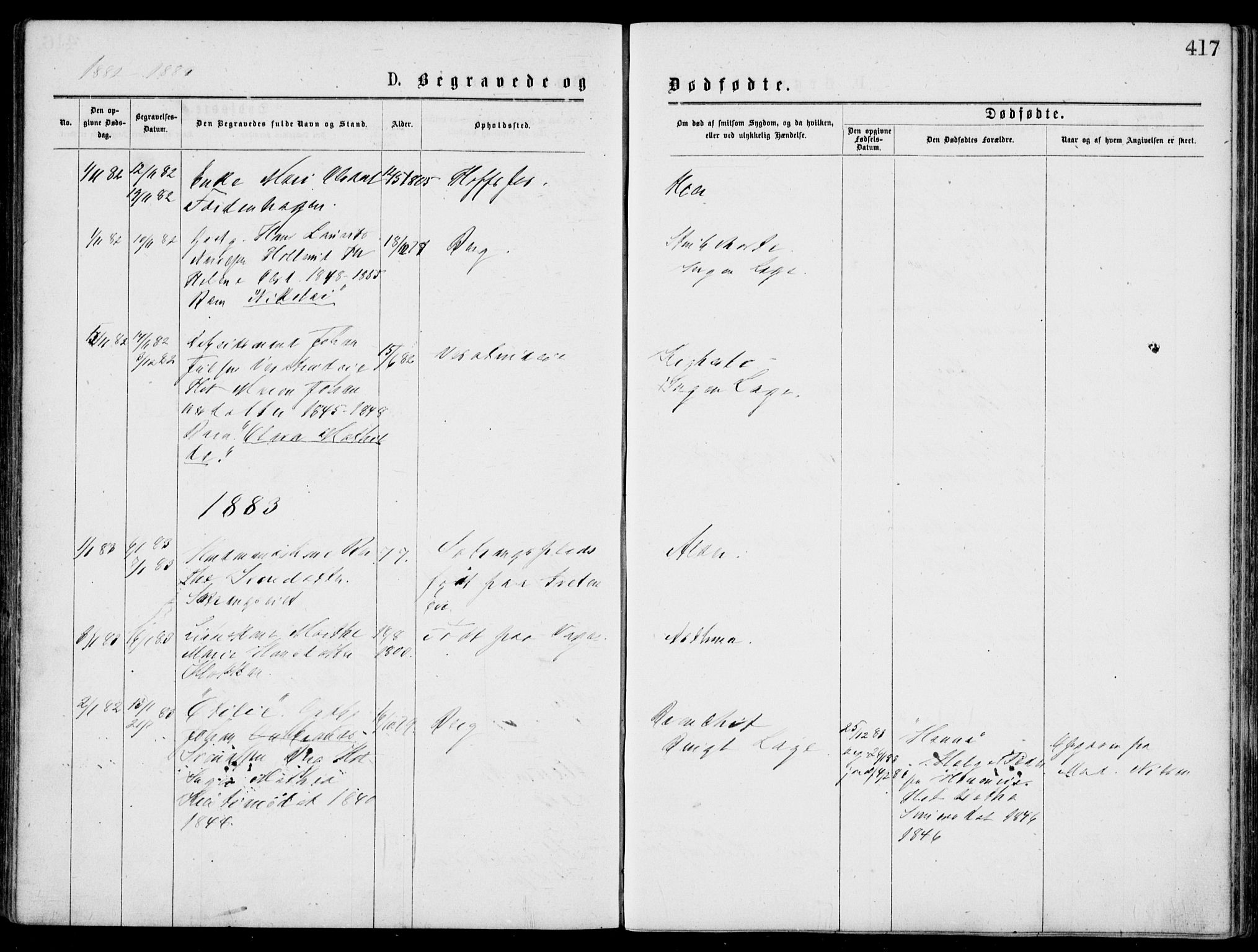 Norderhov kirkebøker, SAKO/A-237/G/Gb/L0001: Parish register (copy) no. II 1, 1876-1899, p. 417