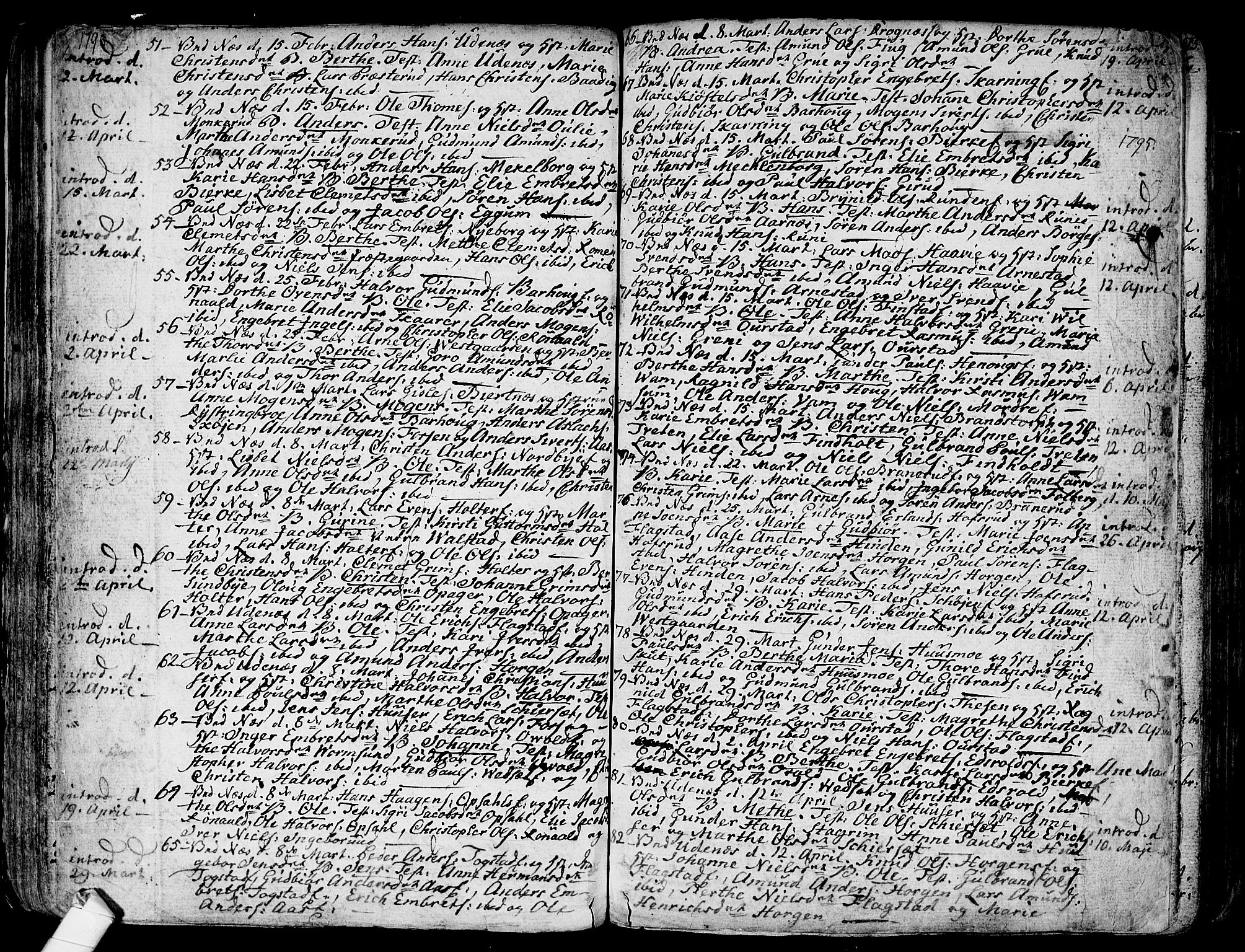 Nes prestekontor Kirkebøker, AV/SAO-A-10410/F/Fa/L0004: Parish register (official) no. I 4, 1781-1816, p. 71