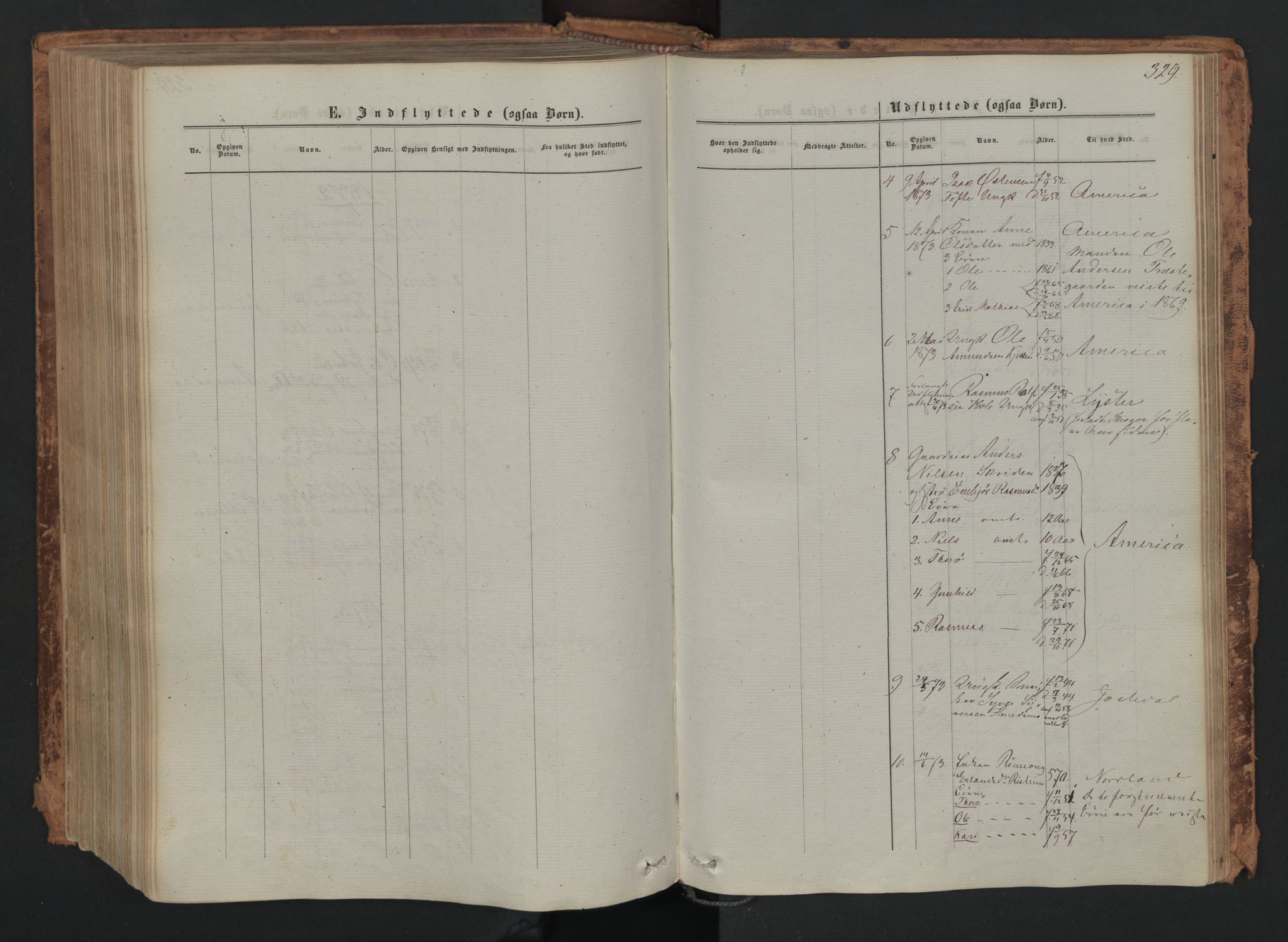 Skjåk prestekontor, SAH/PREST-072/H/Ha/Haa/L0001: Parish register (official) no. 1, 1863-1879, p. 329