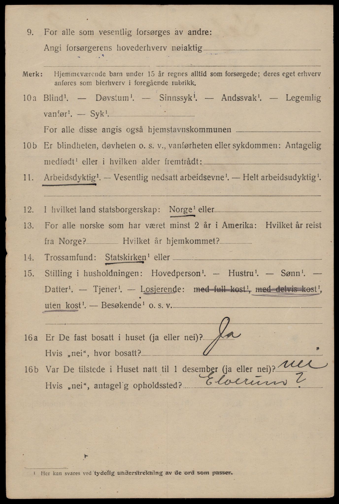 SAT, 1920 census for Trondheim, 1920, p. 69751