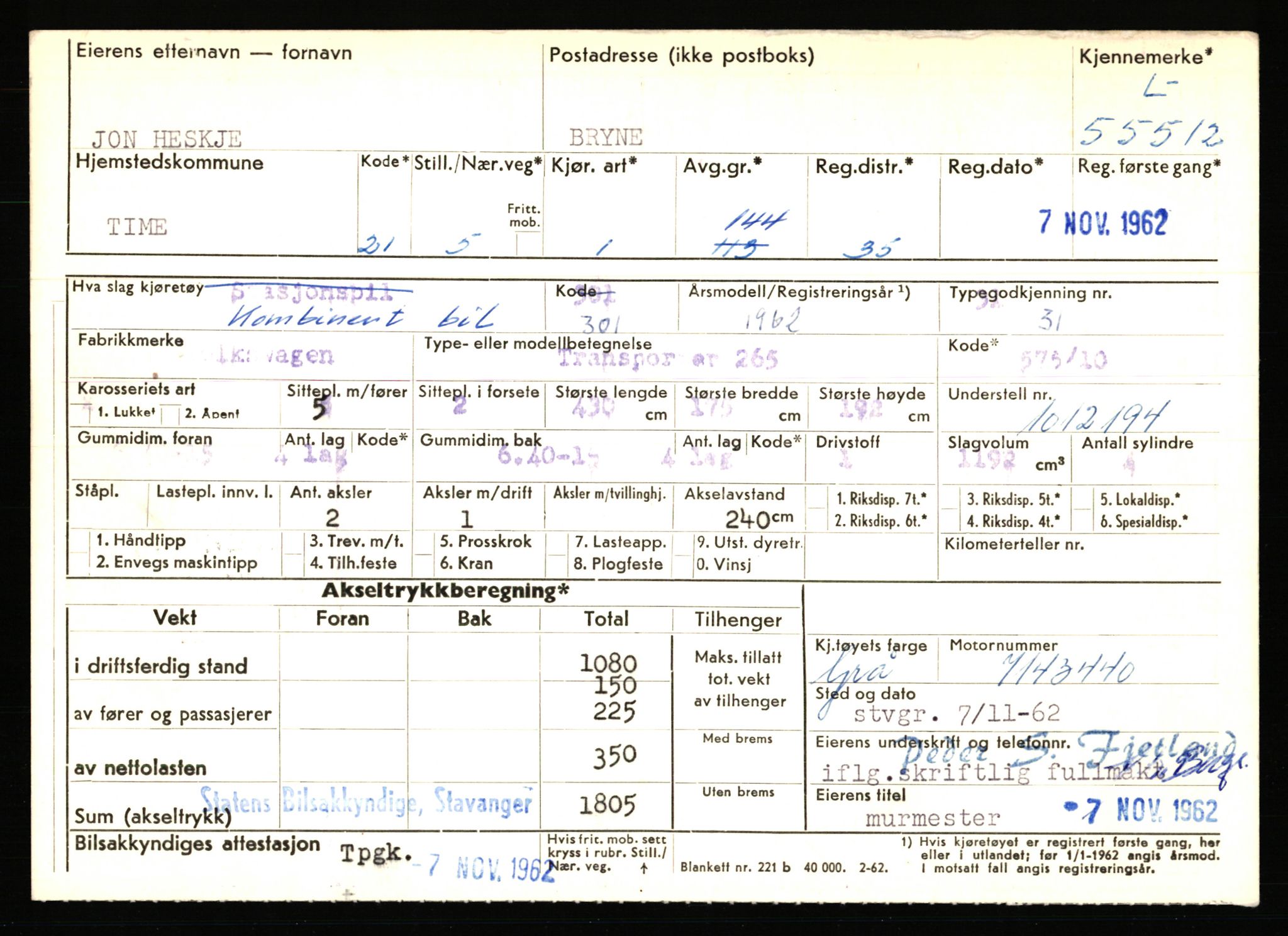 Stavanger trafikkstasjon, AV/SAST-A-101942/0/F/L0054: L-54200 - L-55699, 1930-1971, p. 2489