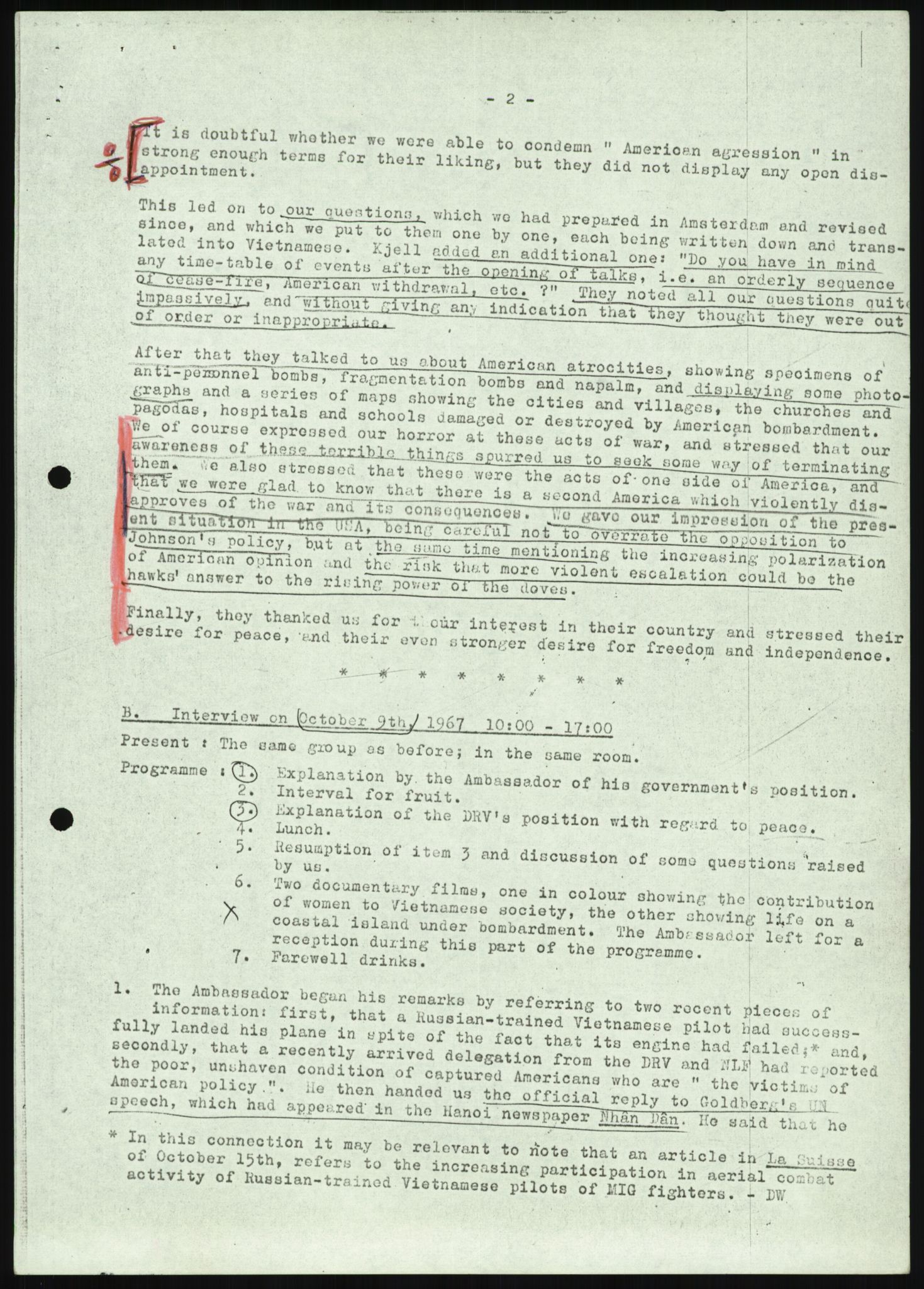 Utenriksdepartementet, hovedarkiv, AV/RA-S-6794/D/Da/Daa/L0969/0001: Verdenspolitikk. Fremmede staters politikk. Generelt / Sør-Vietnam: Nobelpristakeres fredsaksjoner (2 mapper), 1967-1969, p. 12