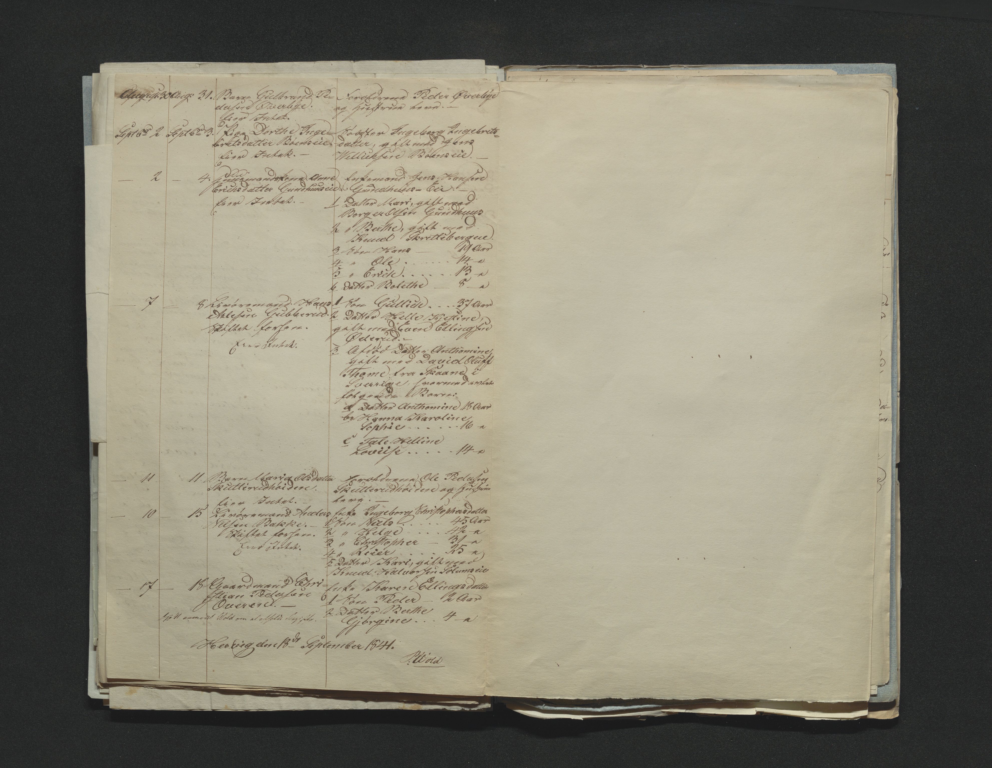 Eiker, Modum og Sigdal sorenskriveri, AV/SAKO-A-123/H/Ha/Hab/L0006: Dødsfallsmeldinger, 1841-1845