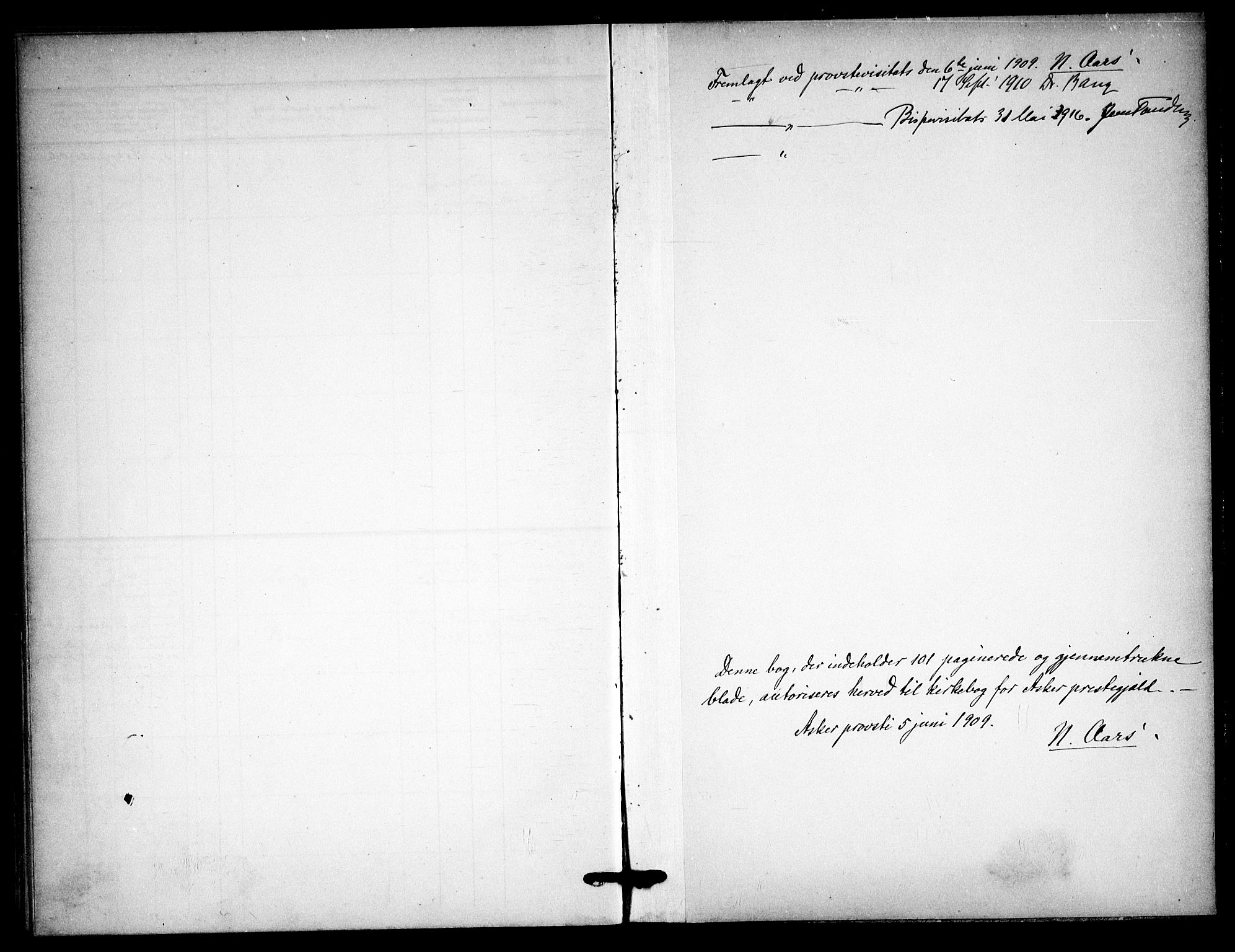 Asker prestekontor Kirkebøker, AV/SAO-A-10256a/F/Fa/L0017: Parish register (official) no. I 17, 1907-1915