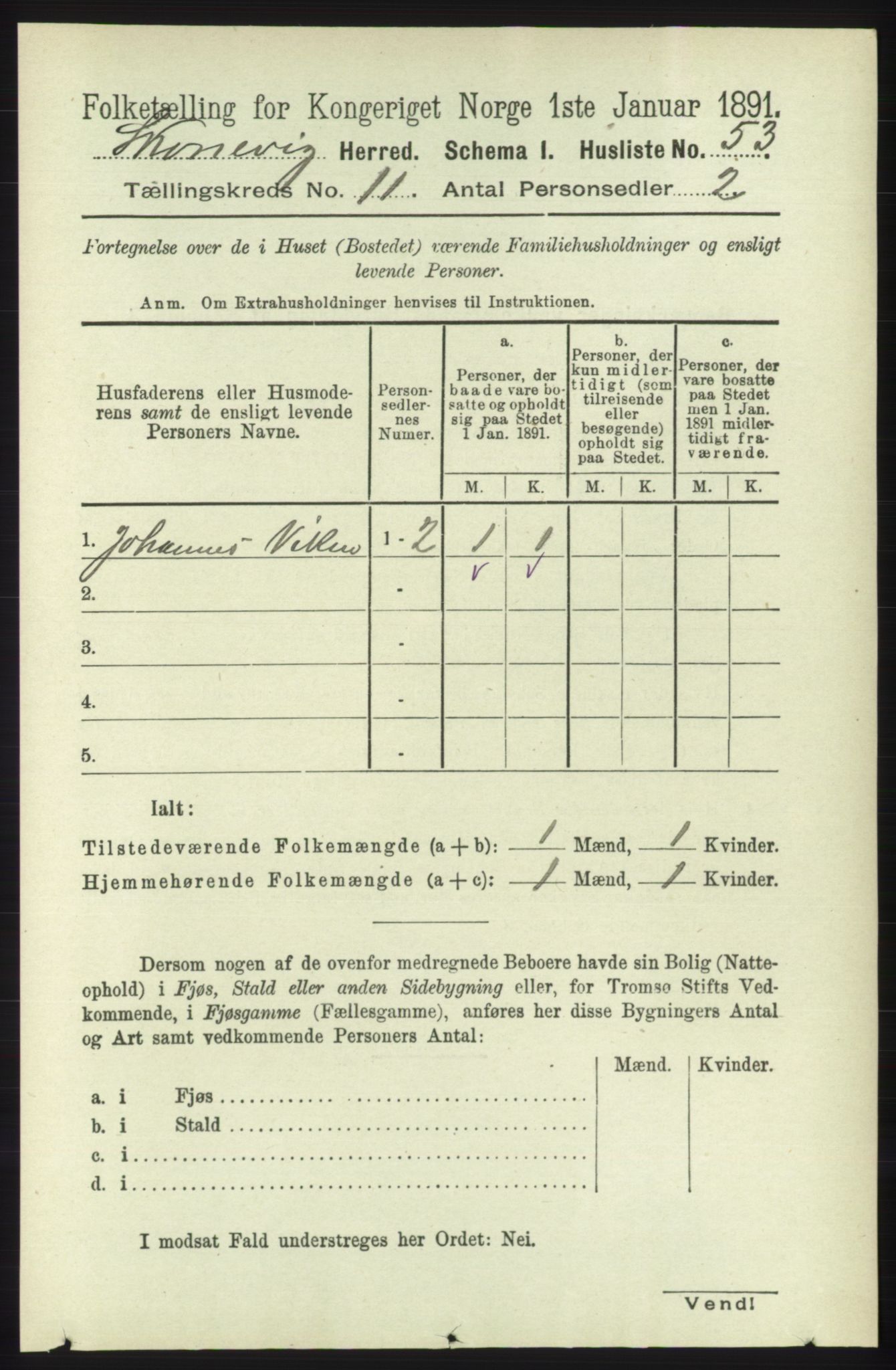 RA, 1891 census for 1212 Skånevik, 1891, p. 3304