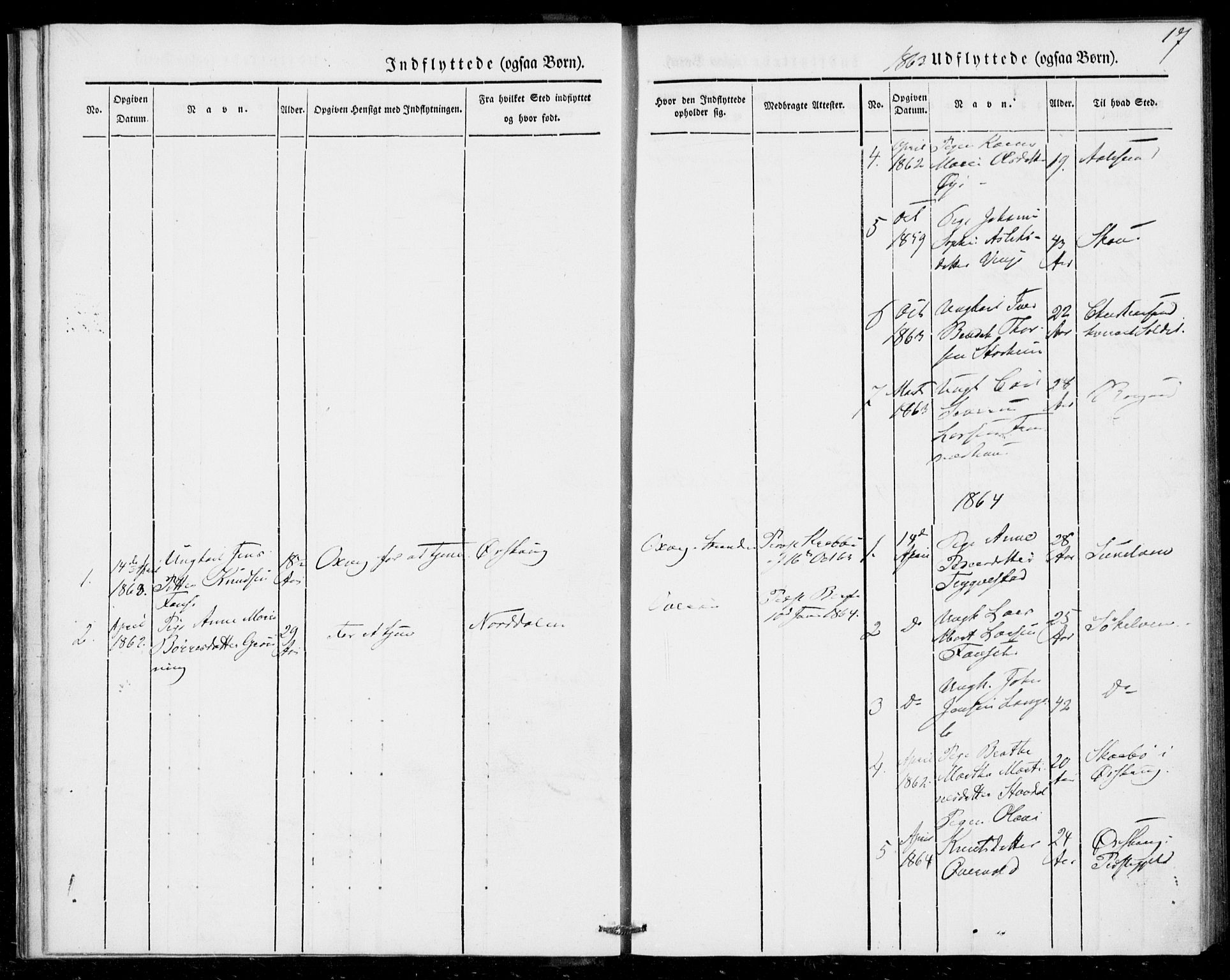 Ministerialprotokoller, klokkerbøker og fødselsregistre - Møre og Romsdal, AV/SAT-A-1454/520/L0279: Parish register (official) no. 520A08, 1844-1881, p. 17