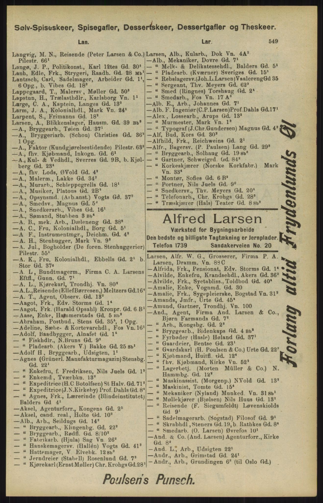 Kristiania/Oslo adressebok, PUBL/-, 1904, p. 551