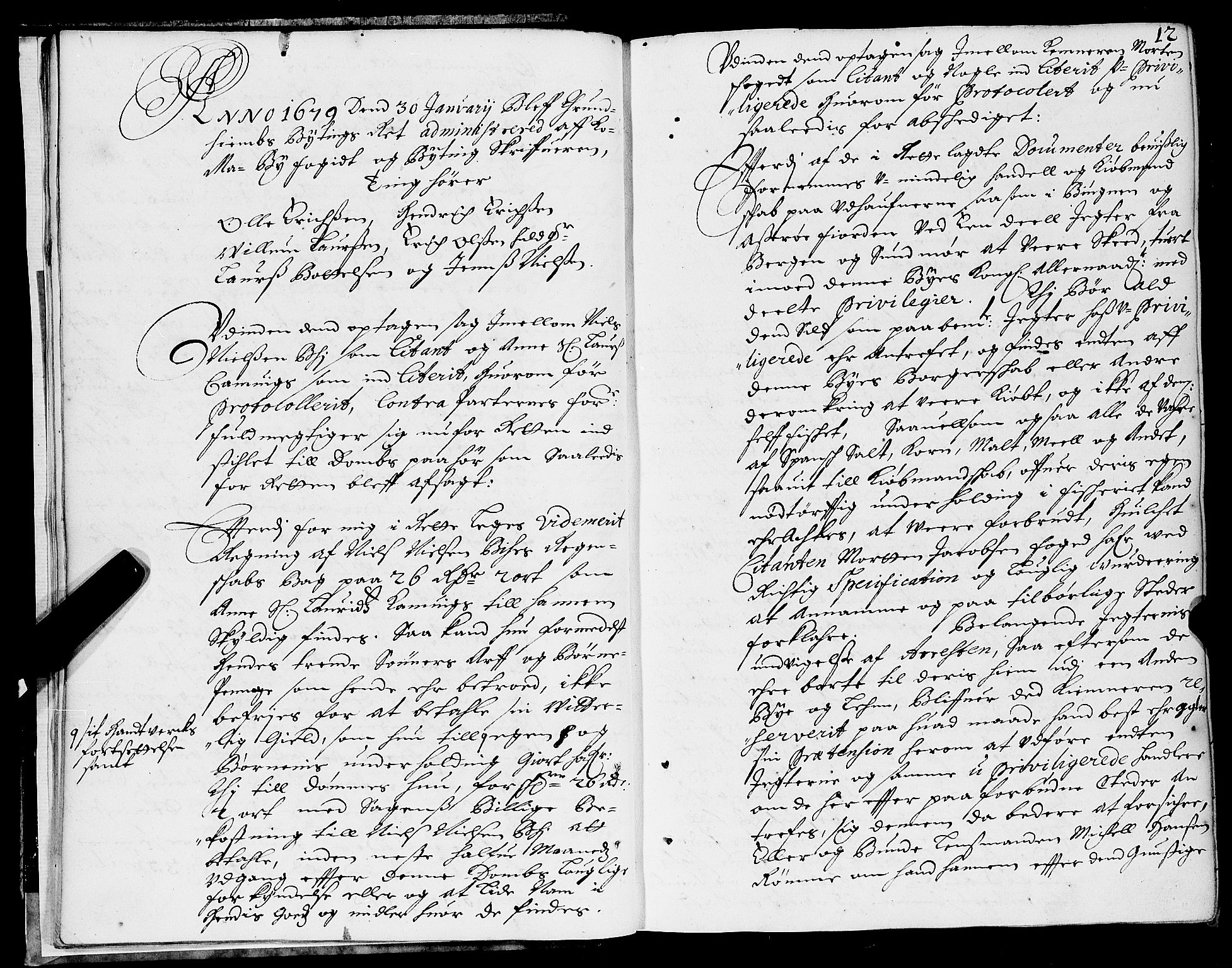 Trondheim byfogd, AV/SAT-A-0003/1/1/1A/L0006: Bytingsprotokoll - 9/1-18/12., 1679, p. 11b-12a