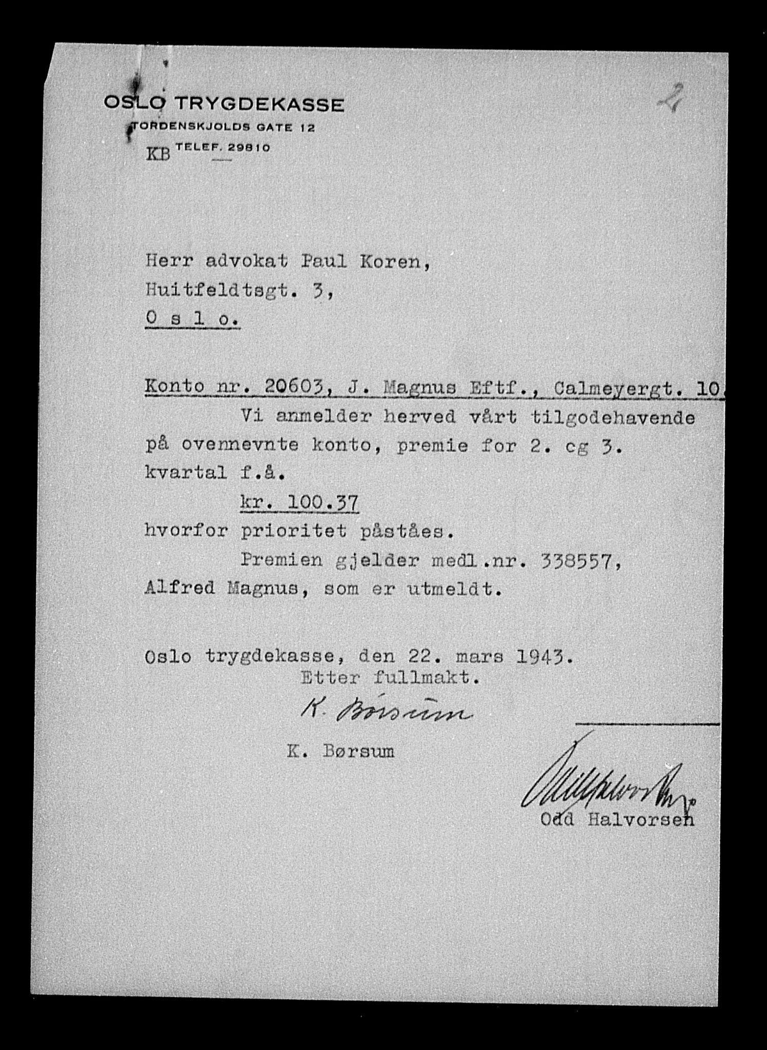 Justisdepartementet, Tilbakeføringskontoret for inndratte formuer, AV/RA-S-1564/H/Hc/Hcc/L0961: --, 1945-1947, p. 447