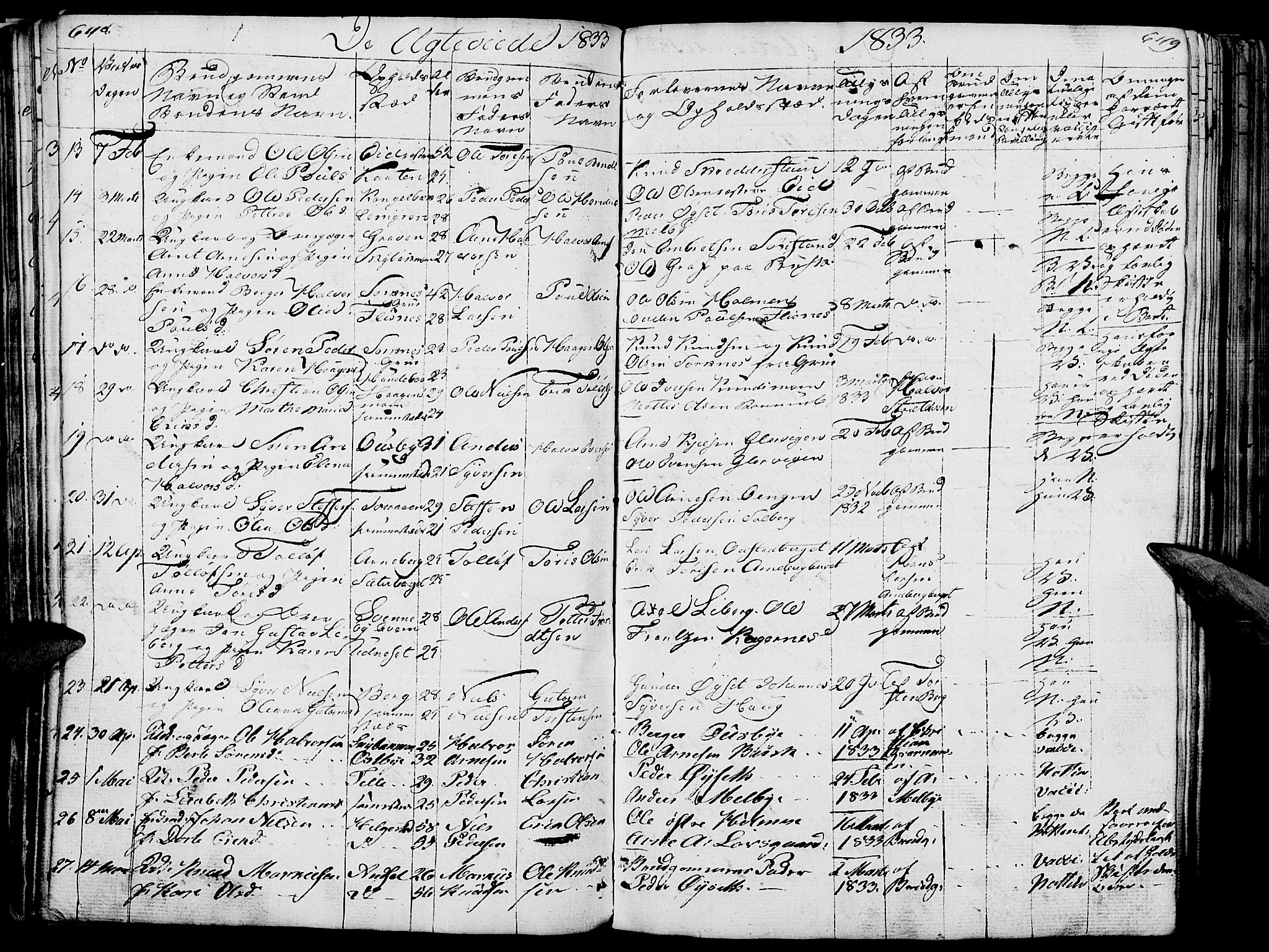 Hof prestekontor, AV/SAH-PREST-038/H/Ha/Haa/L0006: Parish register (official) no. 6, 1822-1841, p. 648-649