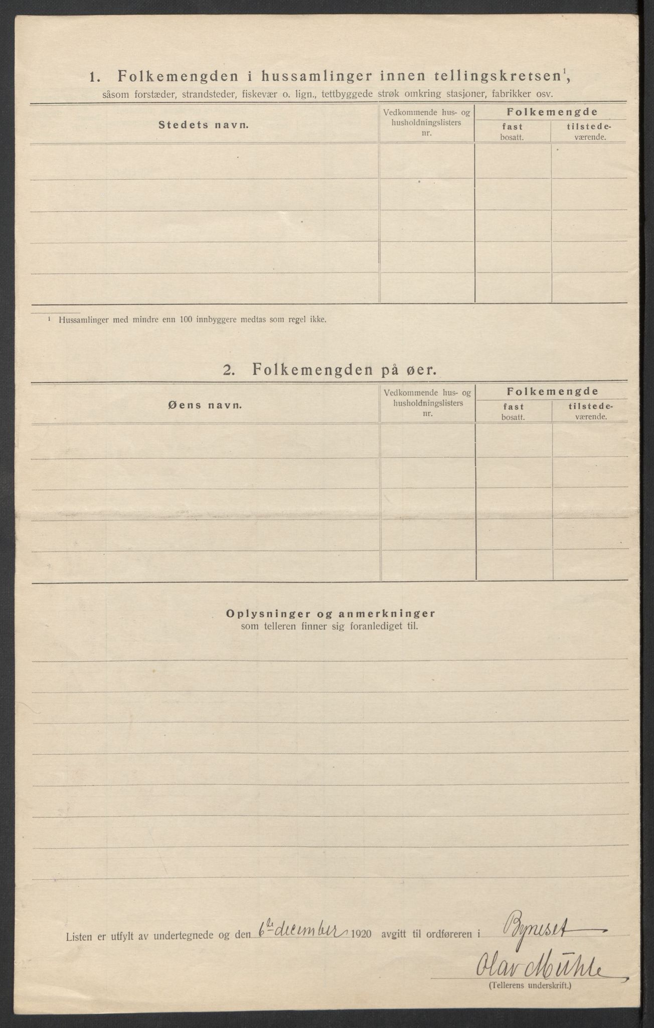 SAT, 1920 census for Byneset, 1920, p. 29