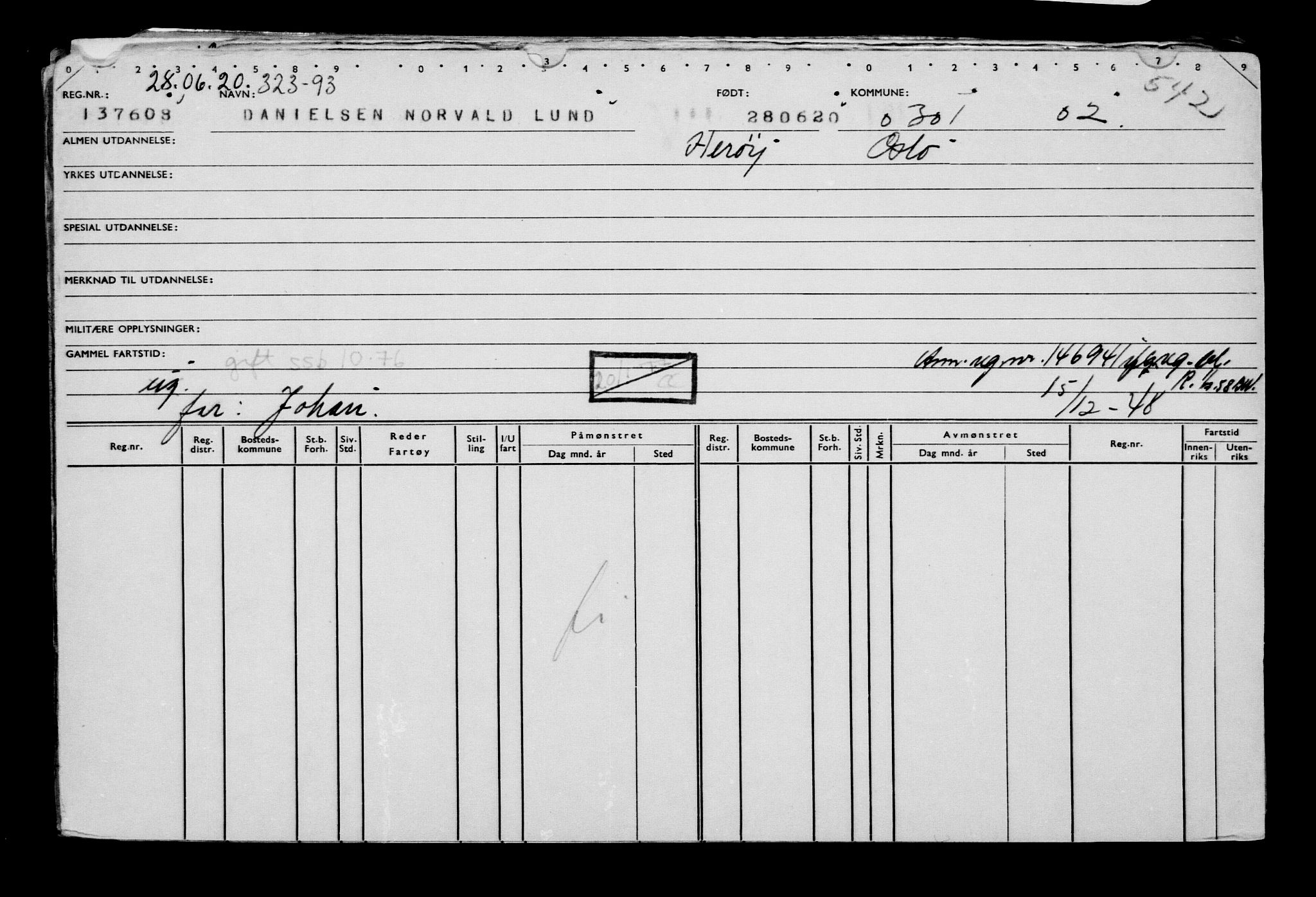 Direktoratet for sjømenn, AV/RA-S-3545/G/Gb/L0182: Hovedkort, 1920, p. 545