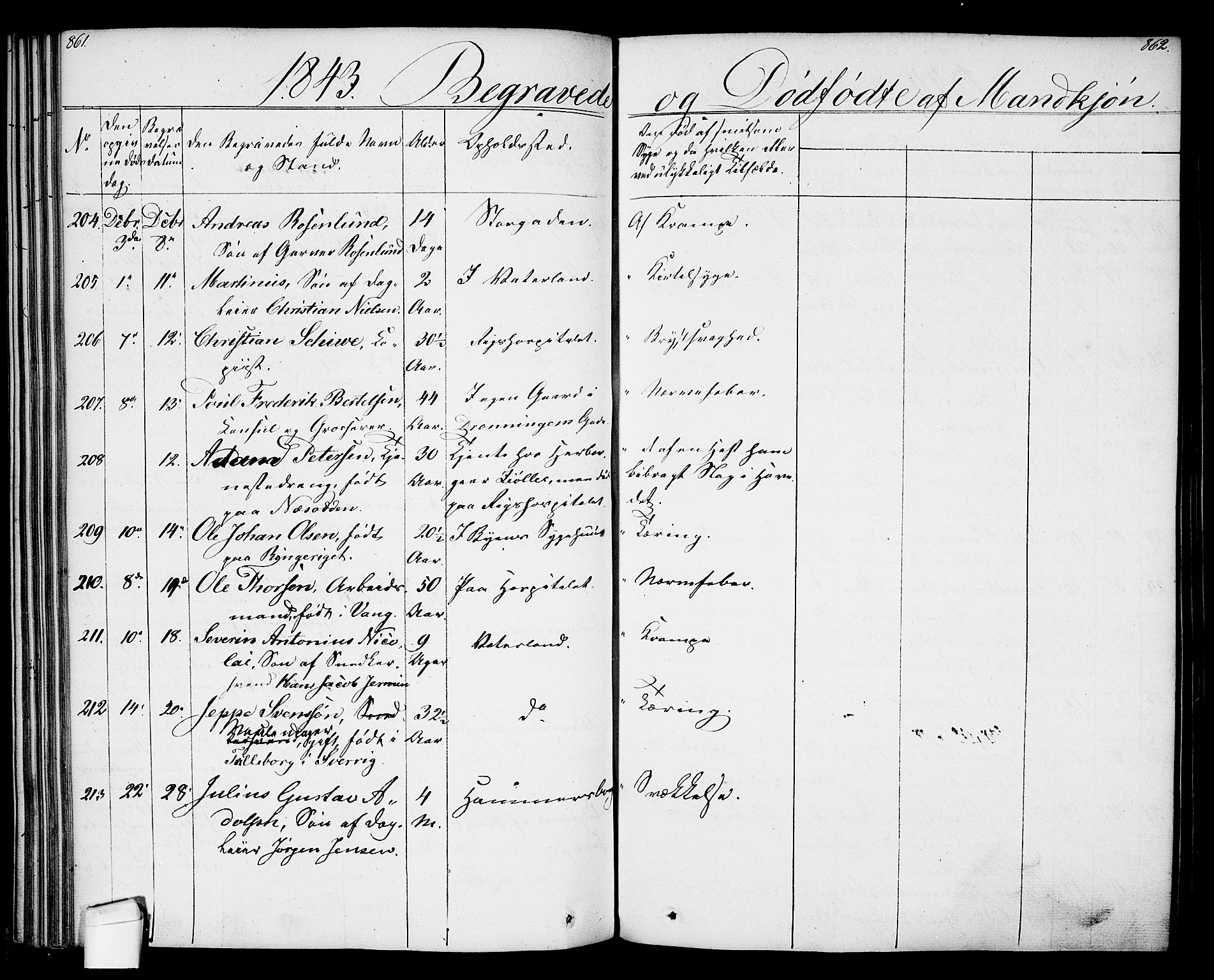 Oslo domkirke Kirkebøker, AV/SAO-A-10752/F/Fa/L0024: Parish register (official) no. 24, 1833-1846, p. 861-862