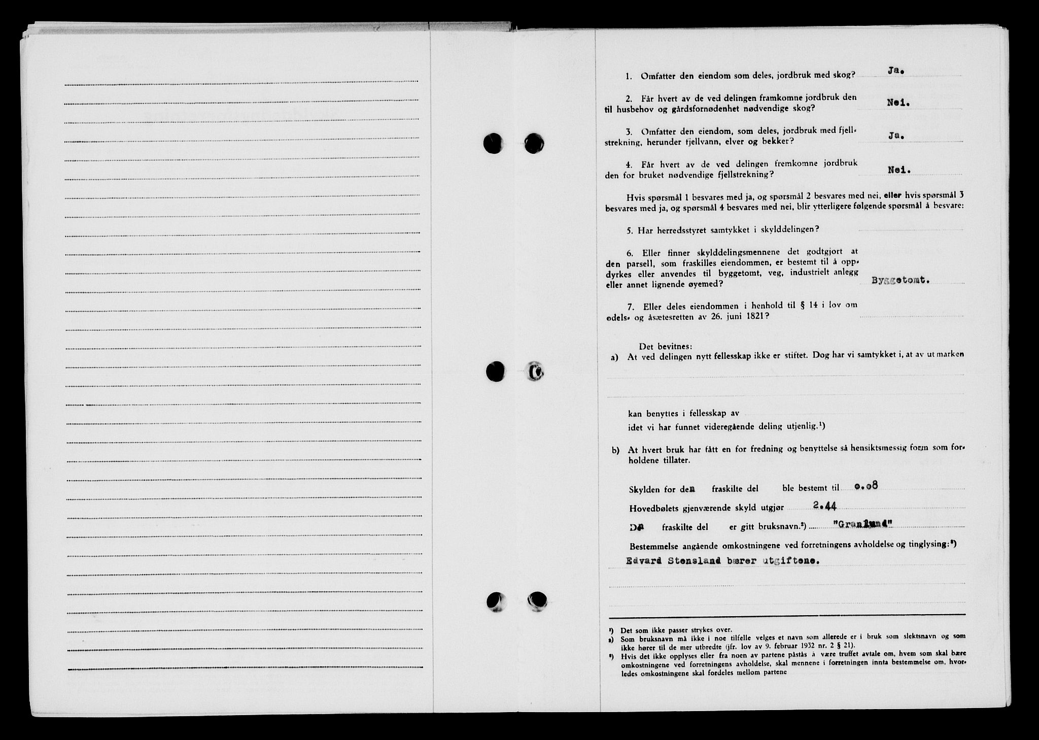 Lyngdal sorenskriveri, AV/SAK-1221-0004/G/Gb/L0665: Mortgage book no. A XI, 1950-1950, Diary no: : 258/1950