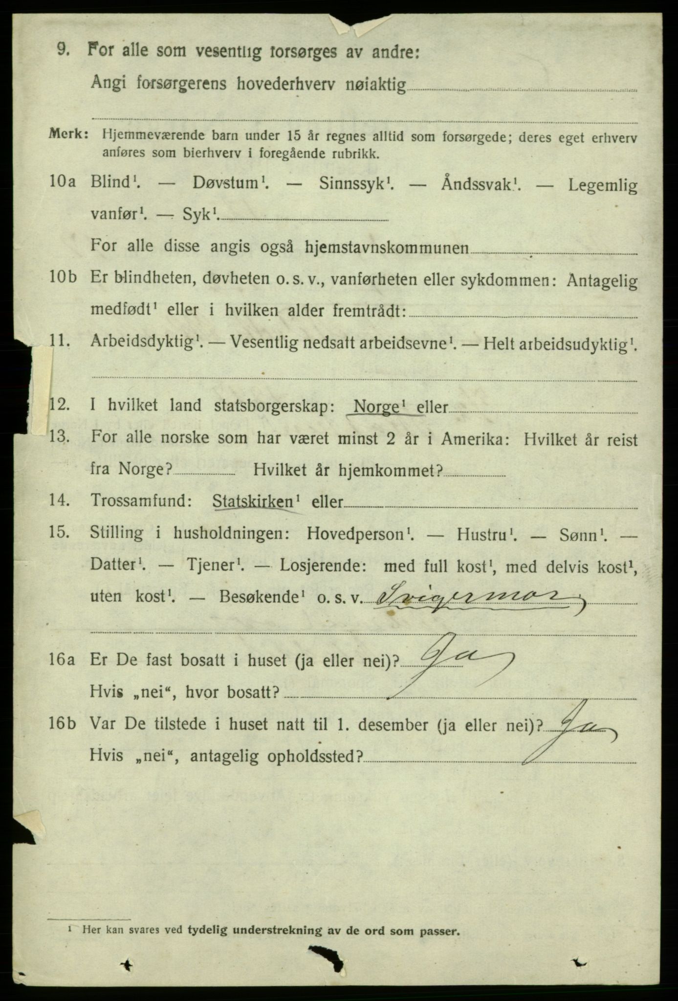 SAB, 1920 census for Kvinnherad, 1920, p. 11591