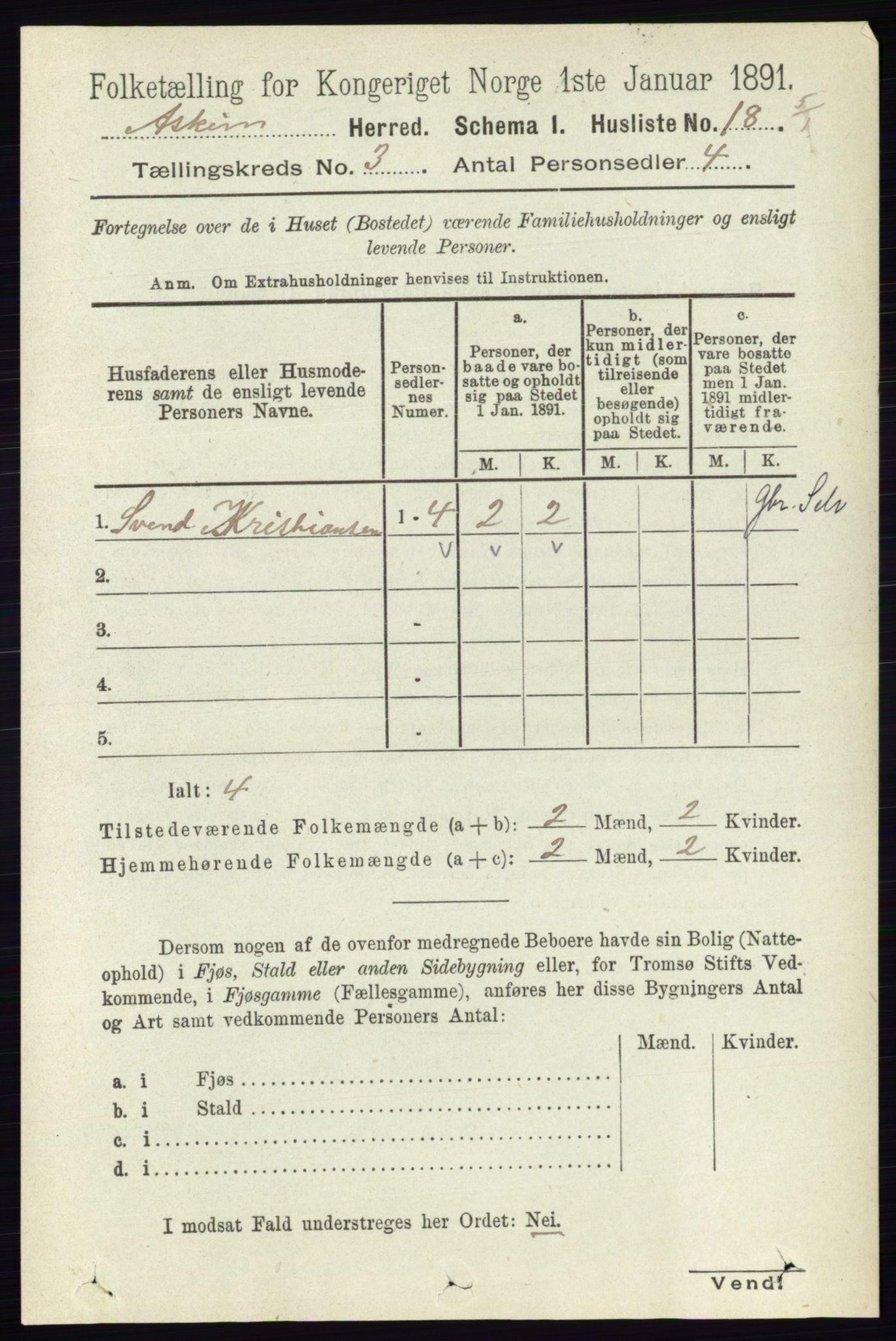 RA, 1891 census for 0124 Askim, 1891, p. 363