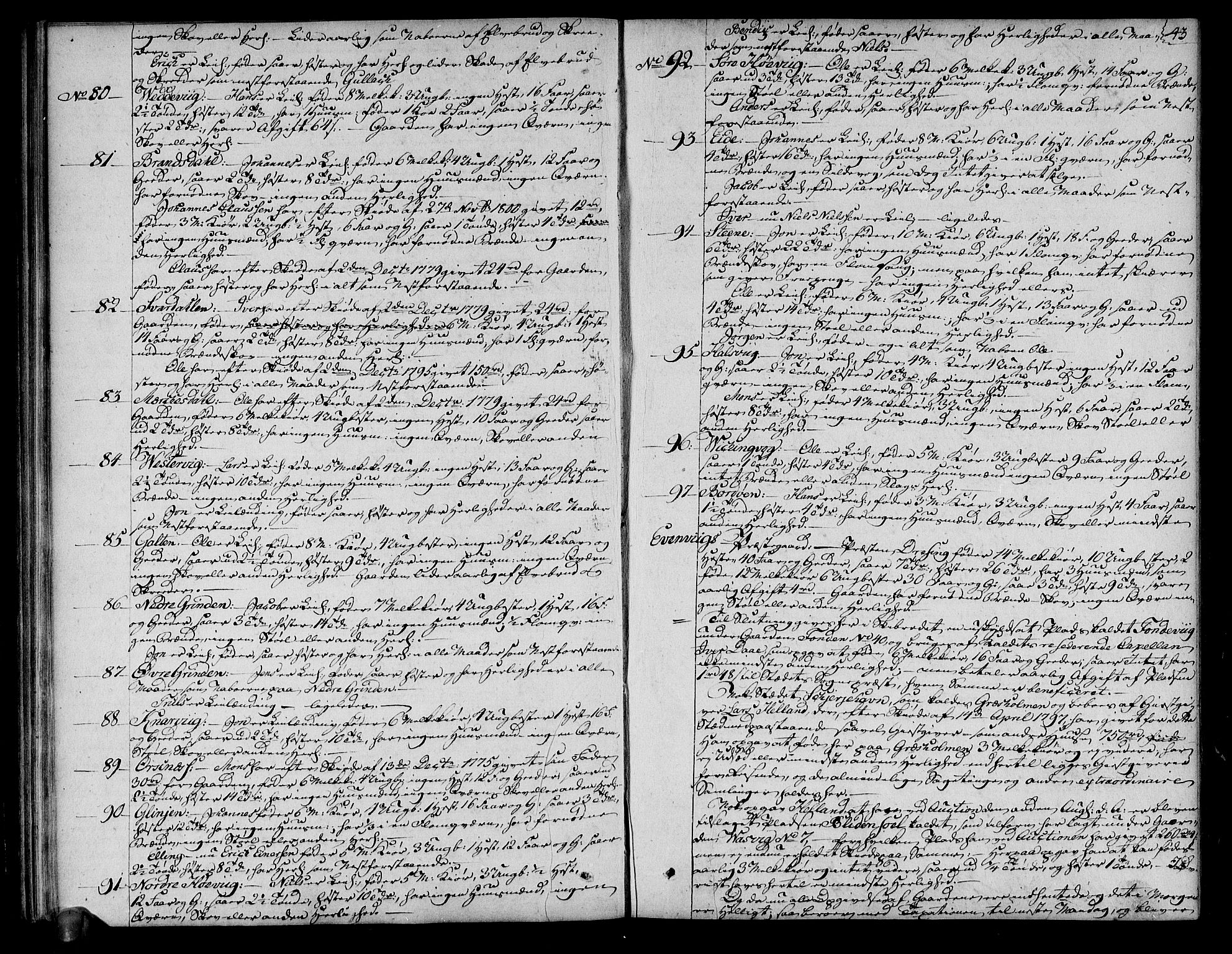 Rentekammeret inntil 1814, Realistisk ordnet avdeling, AV/RA-EA-4070/N/Ne/Nea/L0115: Ytre og Indre Sogn fogderi. Deliberasjonsprotokoll for Ytre Sogns sorenskriveri, 1803, p. 45