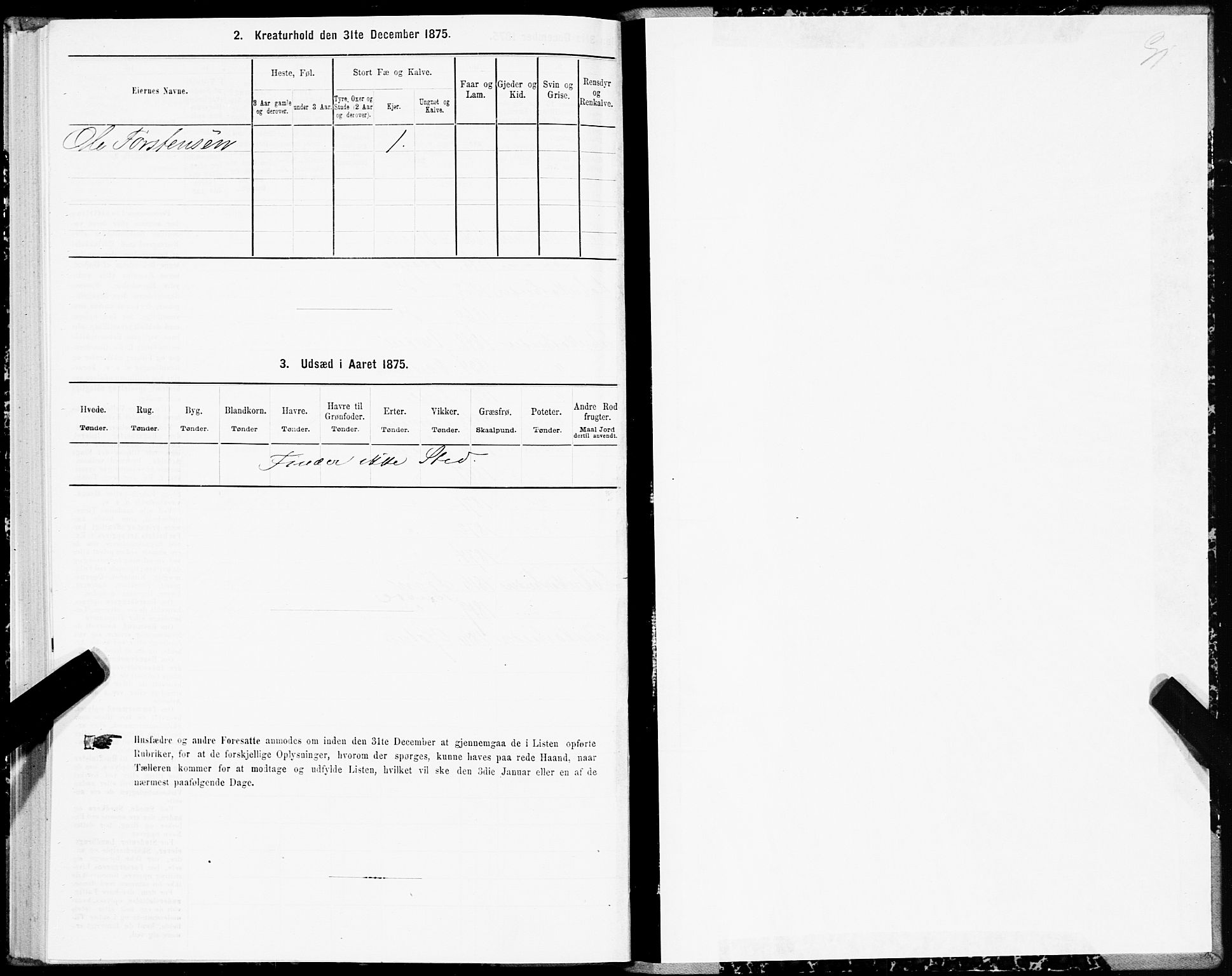 SAT, 1875 census for 1865P Vågan, 1875