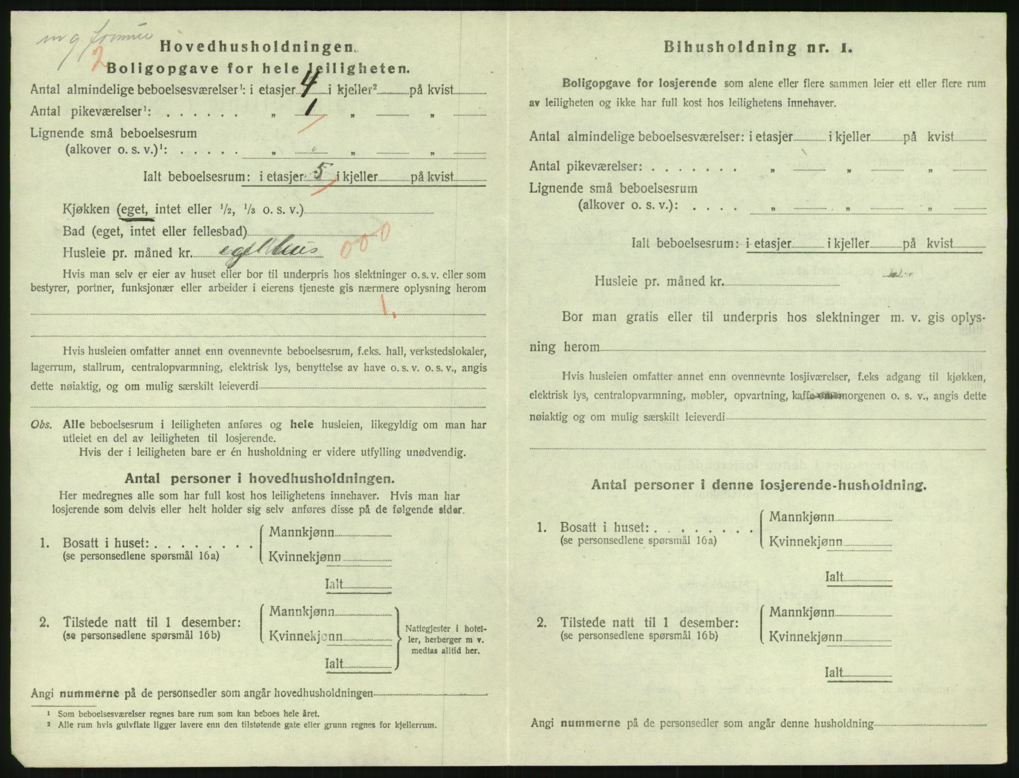 SAK, 1920 census for Grimstad, 1920, p. 1584