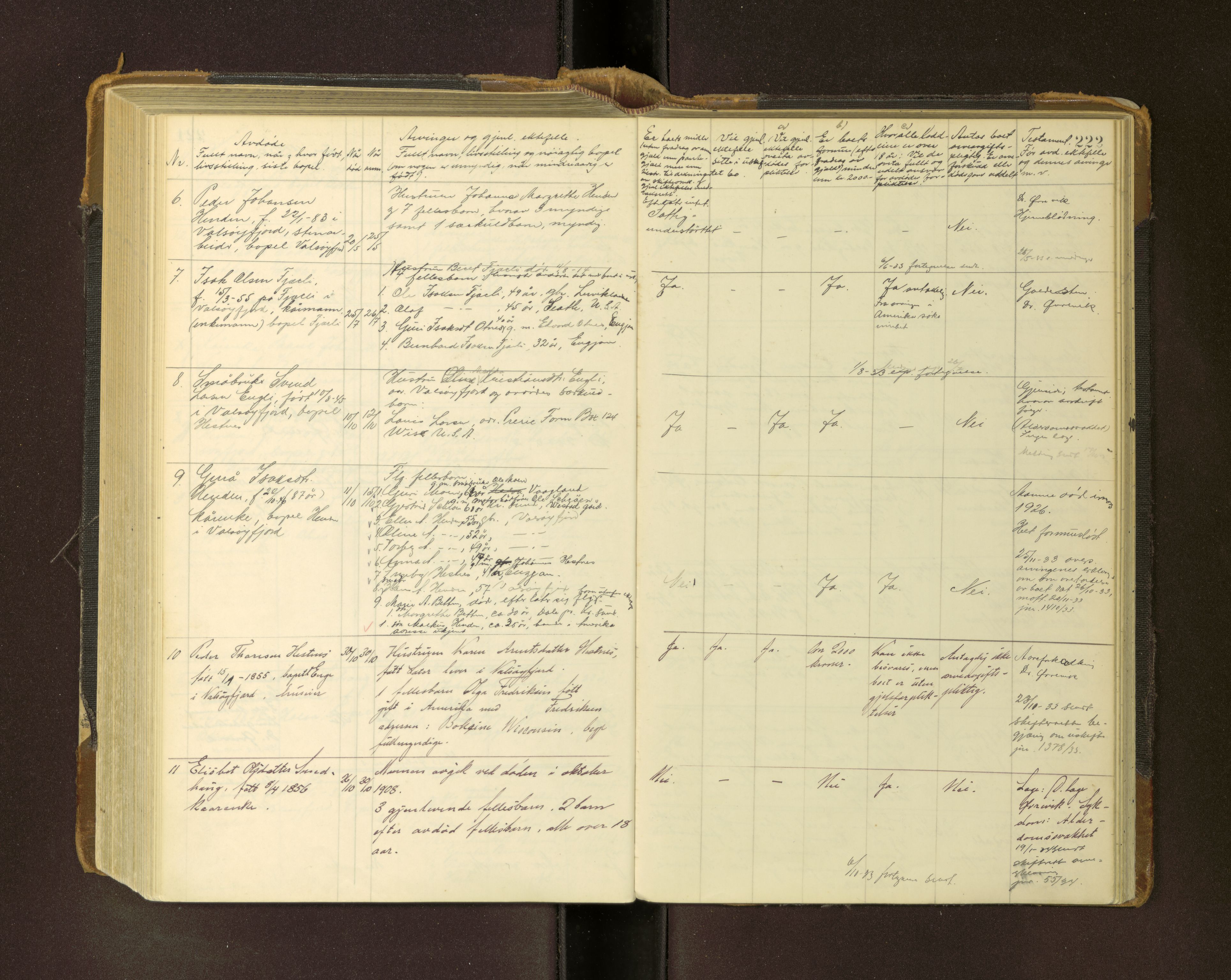 Aure lensmannskontor, AV/SAT-A-1088/1/02/L0004: 2.01.04 Dødsfallsprotokoll, 1927-1965, p. 222