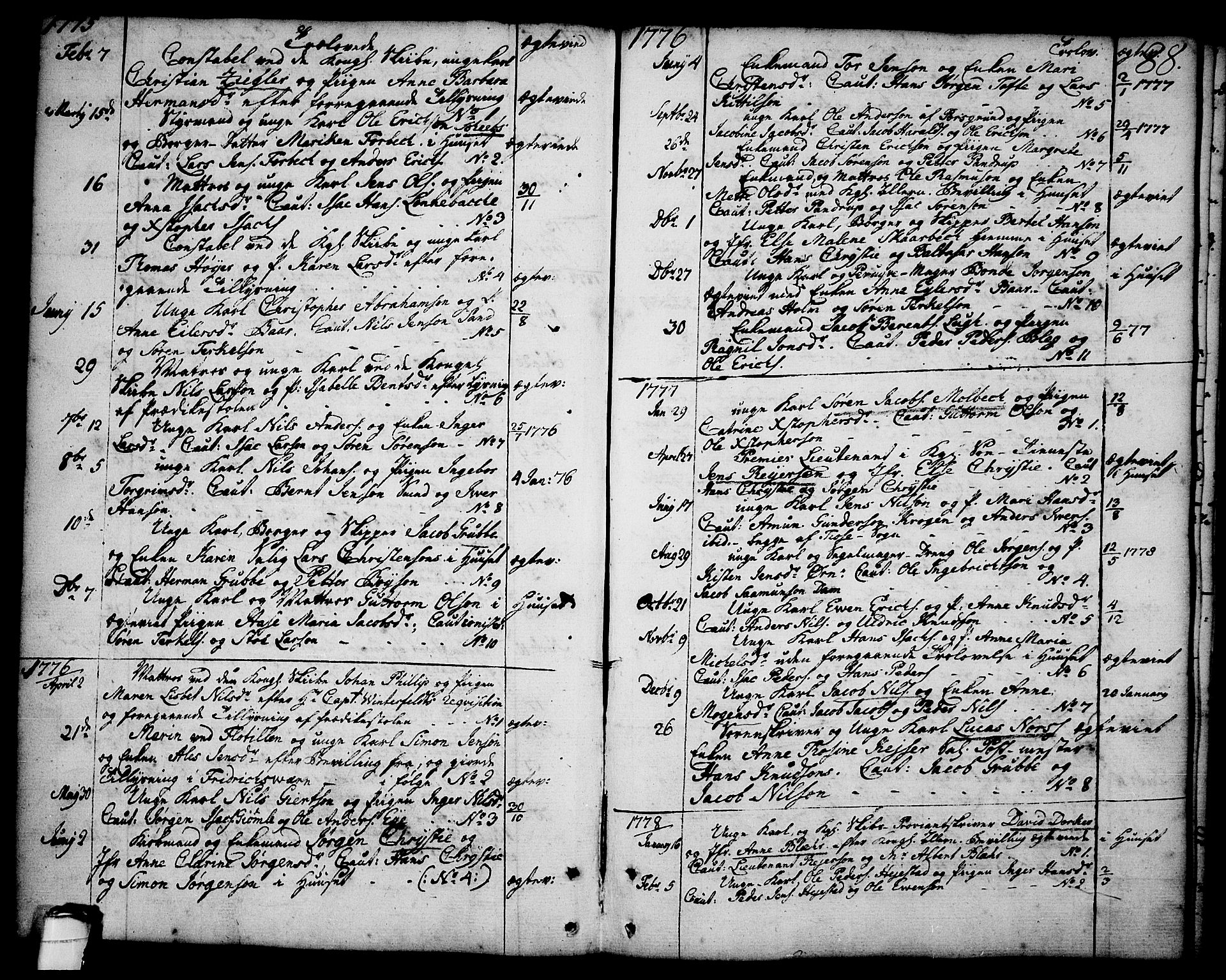 Brevik kirkebøker, SAKO/A-255/F/Fa/L0003: Parish register (official) no. 3, 1764-1814, p. 88